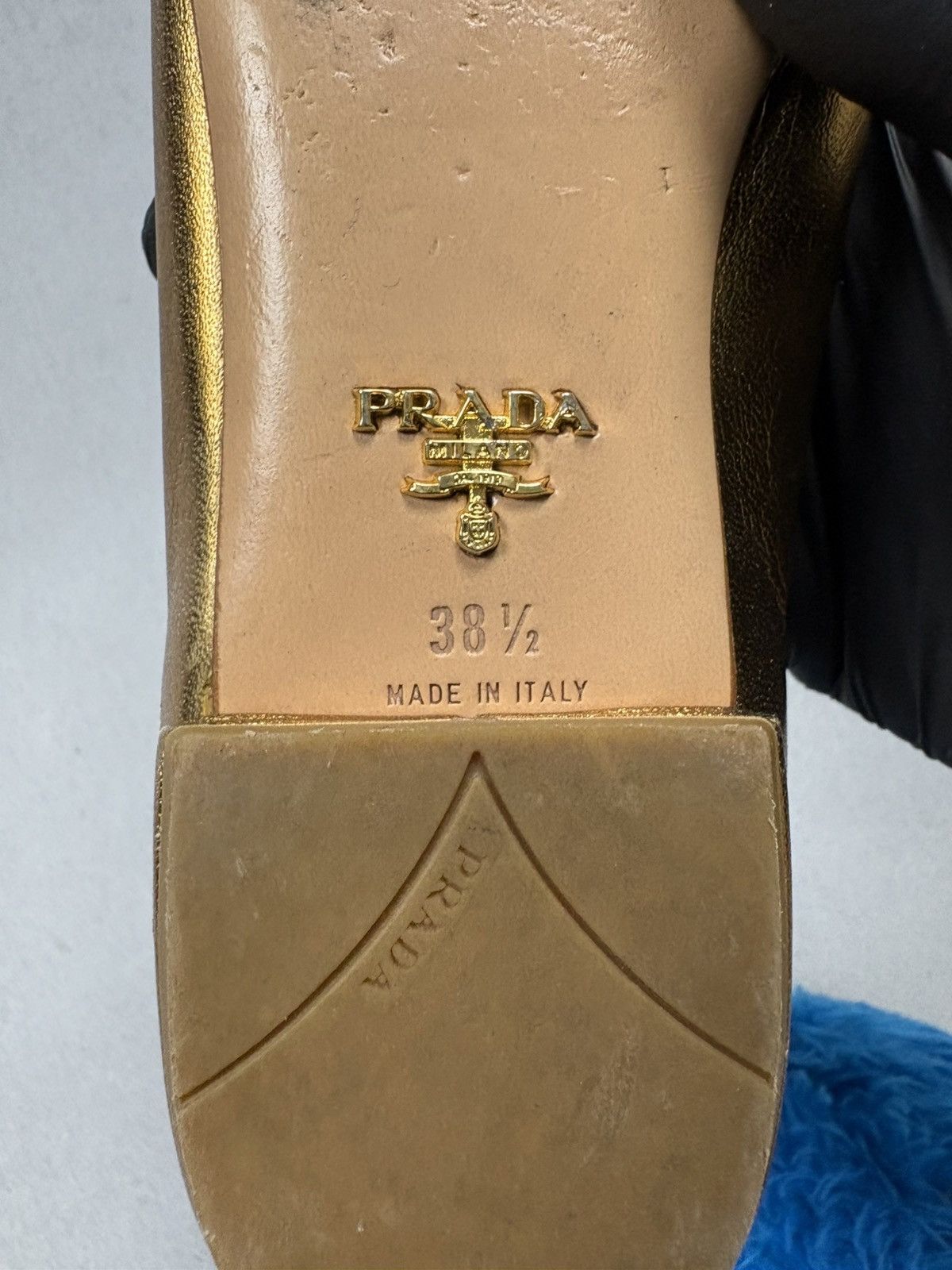 Prada Archive Prada Milano Metallic Gold Ballet Flats 38.5 Vintage Size US 8.5 / IT 38.5 - 11 Thumbnail