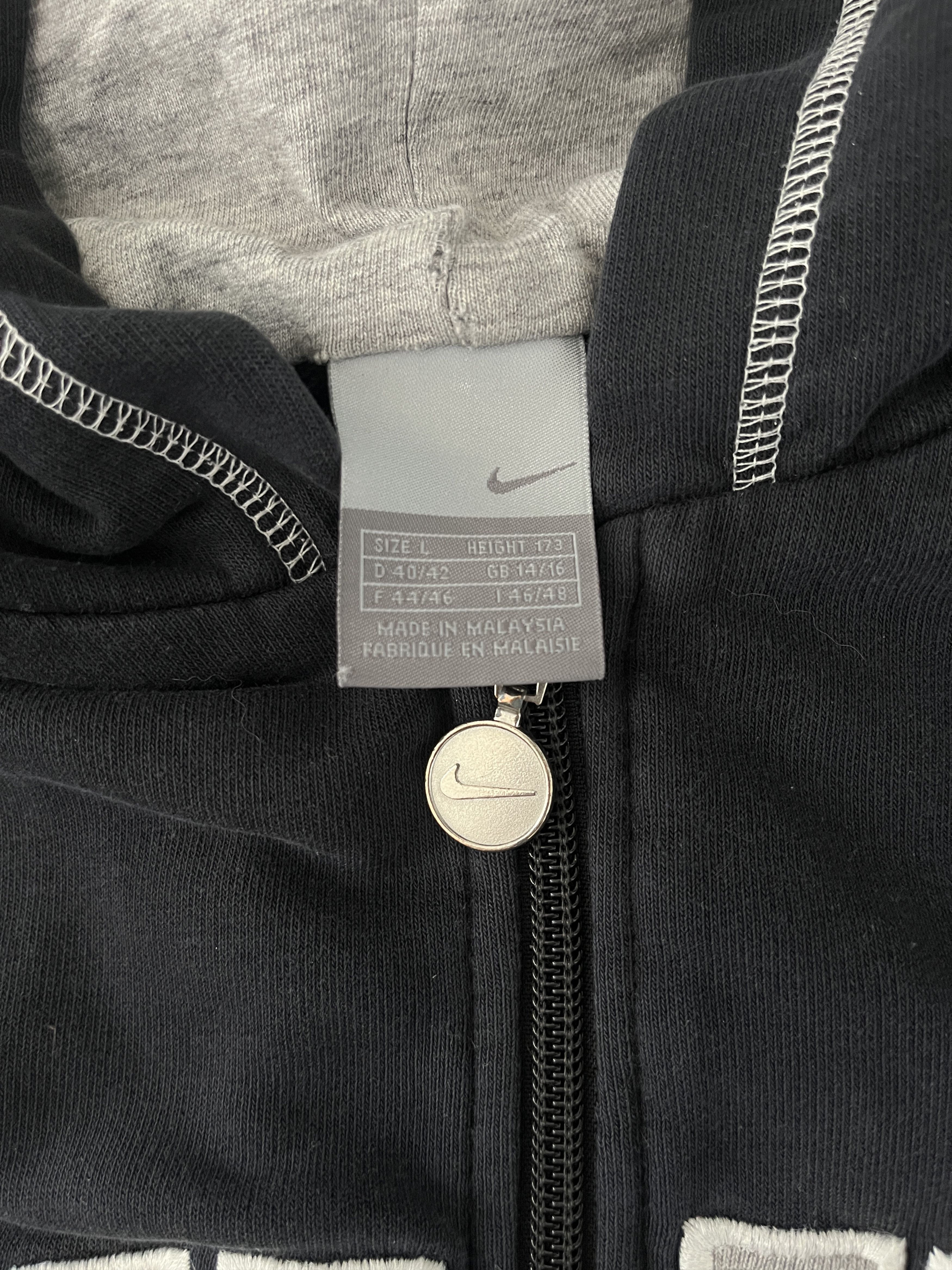 Nike × Vintage Vintage Y2K NIKE Zip-Up Hoodie Size L / US 10 / IT 46 - 3 Thumbnail
