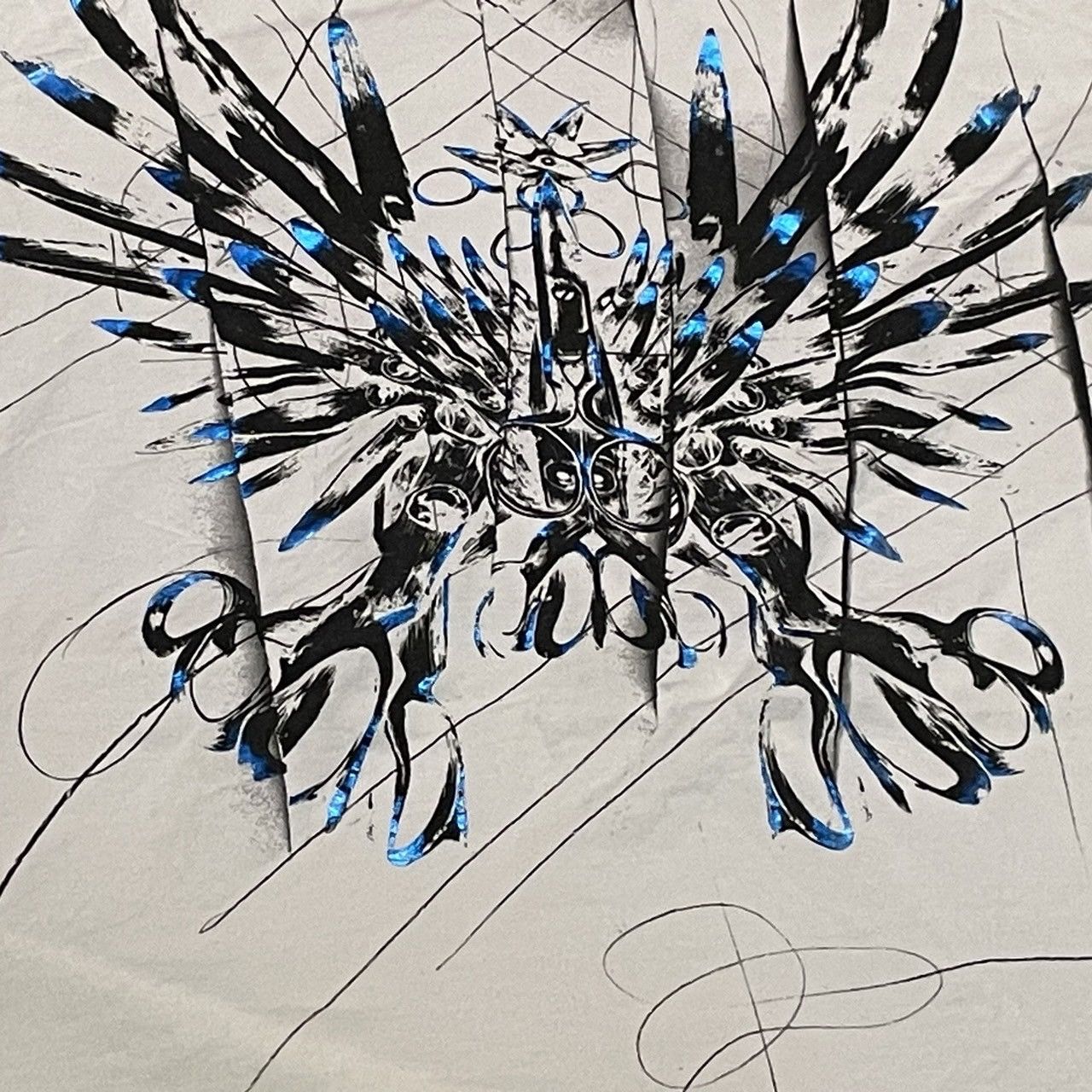 Affliction × Marc Ecko × Tapout Rare Marc Ecko Wings Cross Tee Y2K Affliction Style Size US XXL / EU 58 / 5 - 2 Thumbnail