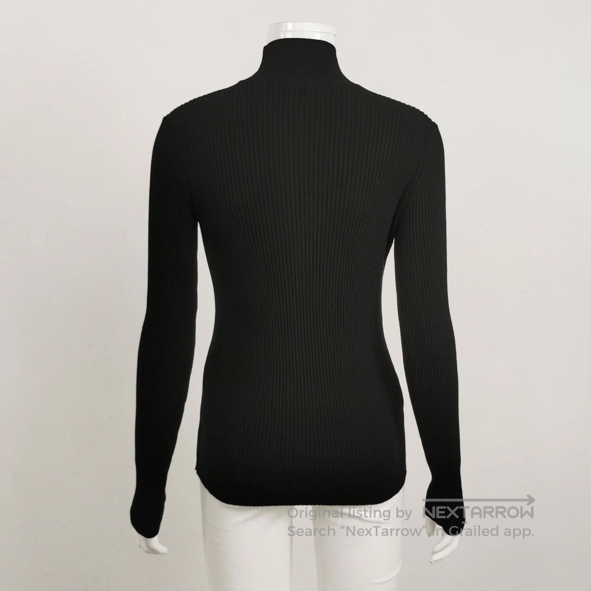 Prada Prada Black Turtleneck Long Sleeve Knit Top . Size XXS / US 00 / IT 34 - 2 Thumbnail
