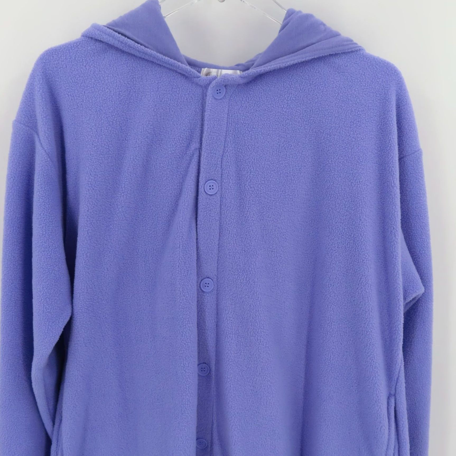 Vintage Sailor Moon Luna One Piece Jumpsuit Unisex Adult One Size fleece Purple Long Sleeve Button Front Pocketed OSFM Women 58.5" Length Size 42" / US 20 - 6 Thumbnail
