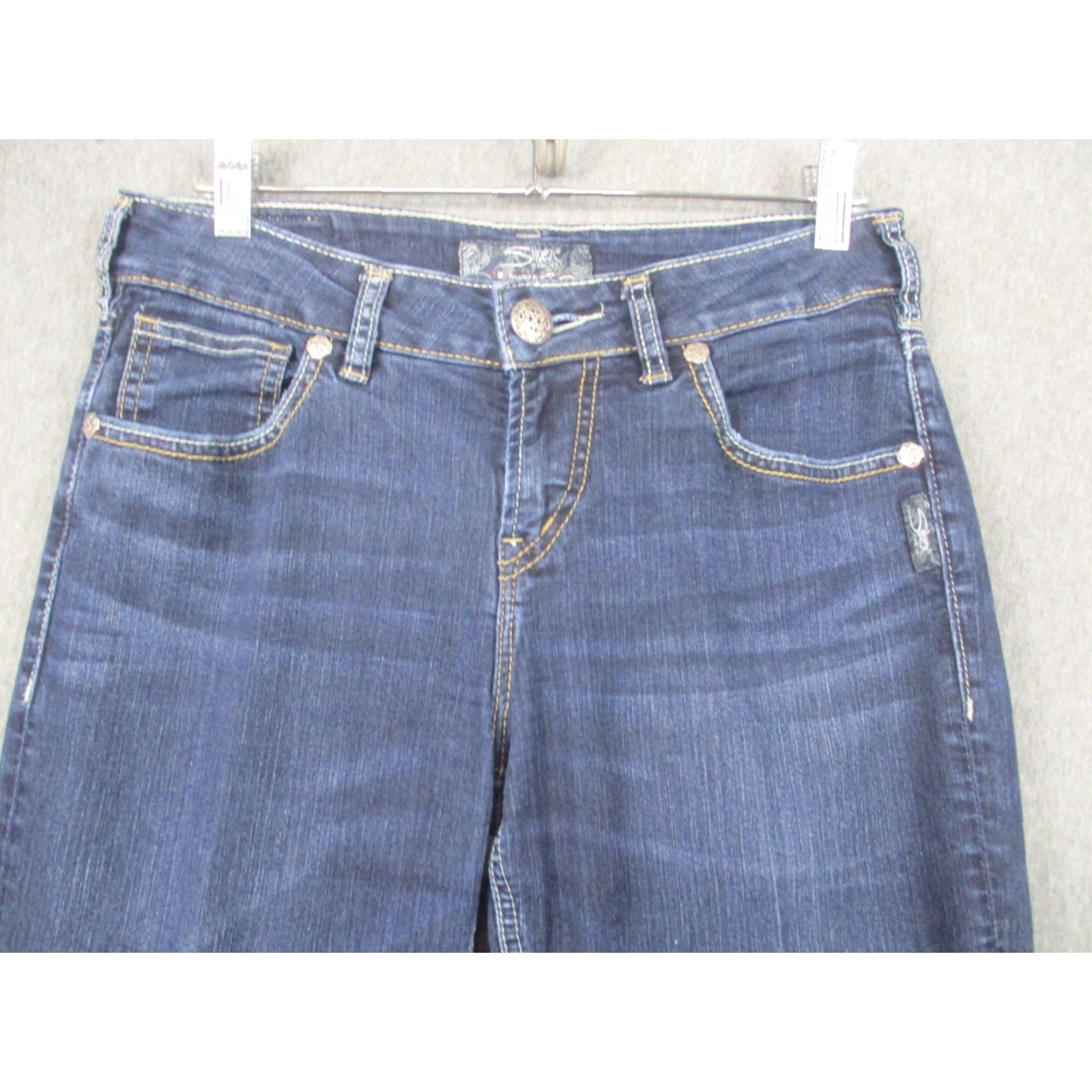 Silver Jeans Co. Silver Jeans Silver Natsuki Jeans Bootcut 29 Women's Blue Dark Wash EUC Size 29" - 3 Thumbnail