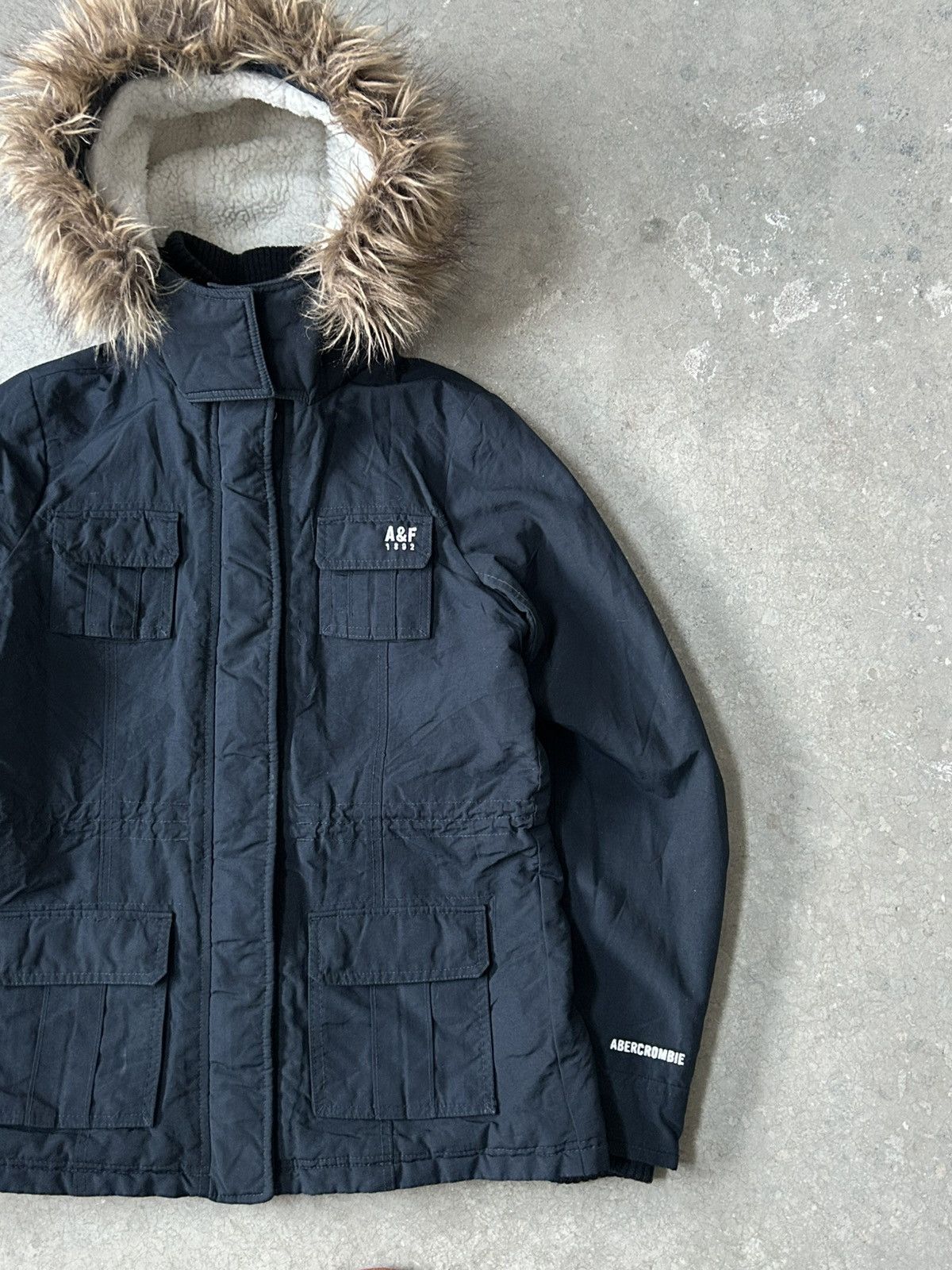 Abercrombie & Fitch Abercrombie Parka Sherpa Fur Hoodie Jacket i6w9 style Size L / US 10 / IT 46 - 6 Thumbnail