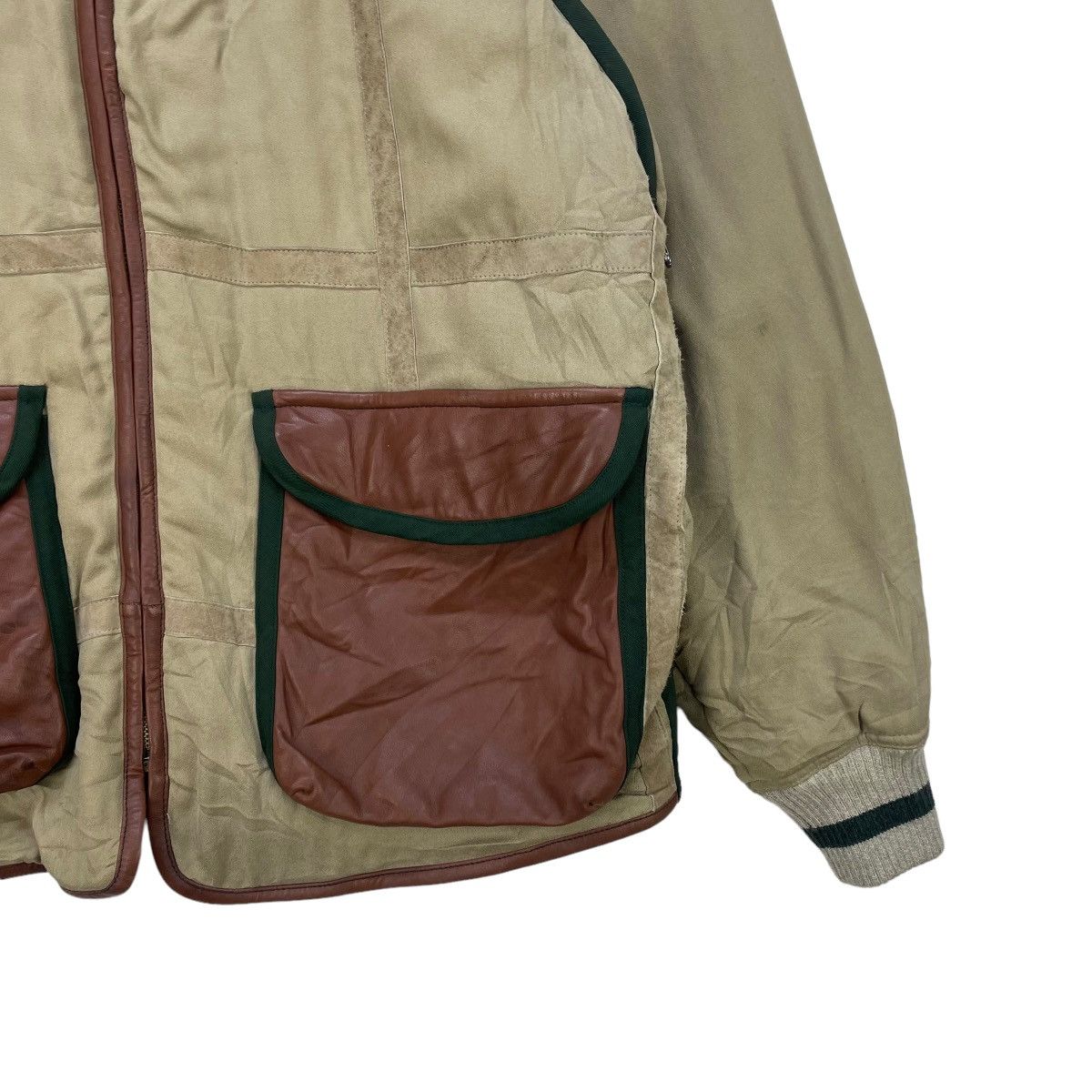 Genuine Leather × Vintage Italian Designer Umberto Bilancioni Detachable Sleeve Size US M / EU 48-50 / 2 - 8 Thumbnail