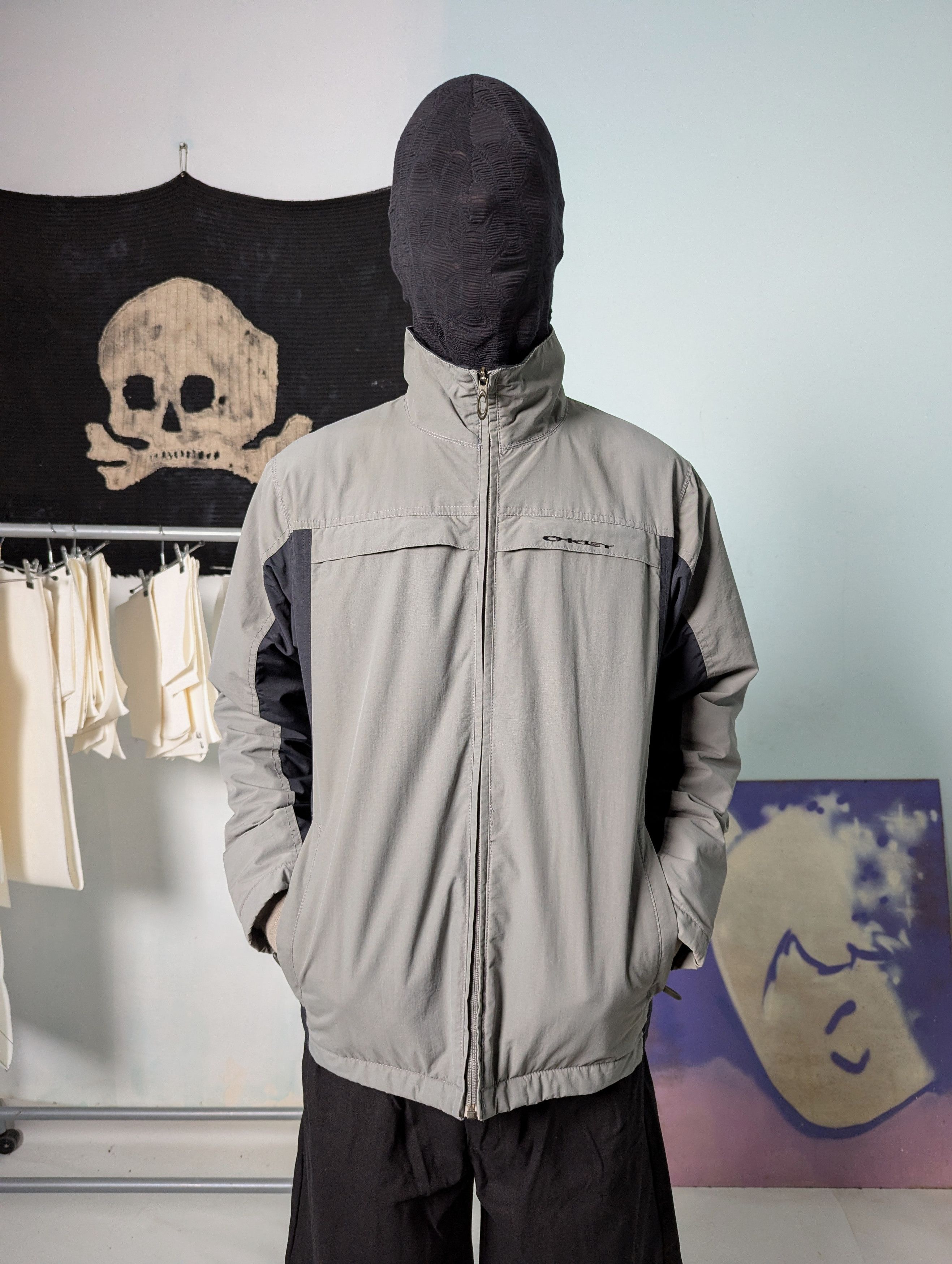 Oakley 00s Oakley Handprinted Mock Neck Jacket Size US M / EU 48-50 / 2 - 3 Thumbnail