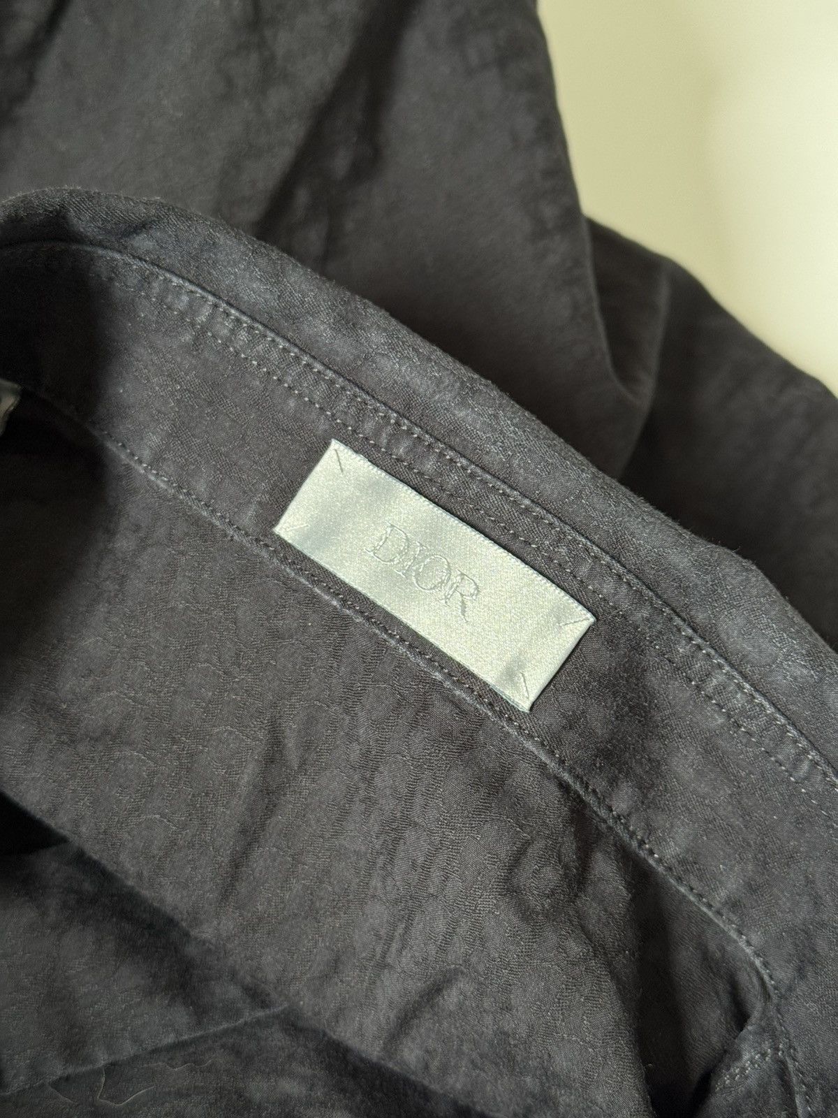 Dior Dior Black Monogram Shirt Hidden Buttons Long Sleeve Size US S / EU 44-46 / 1 - 9 Thumbnail