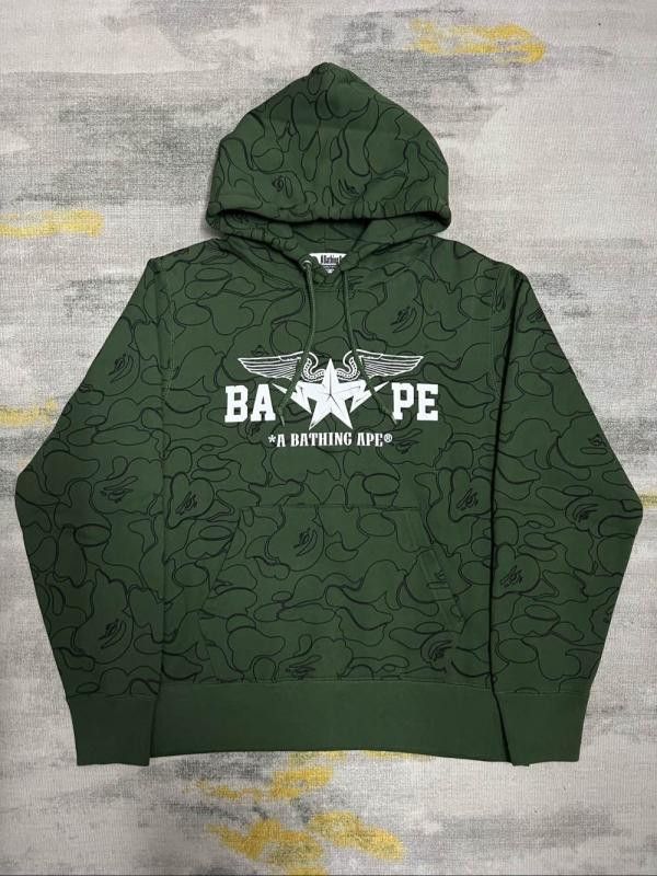 Bape BAPE Green Hoodie Men's Size M Size US M / EU 48-50 / 2 - 3 Thumbnail
