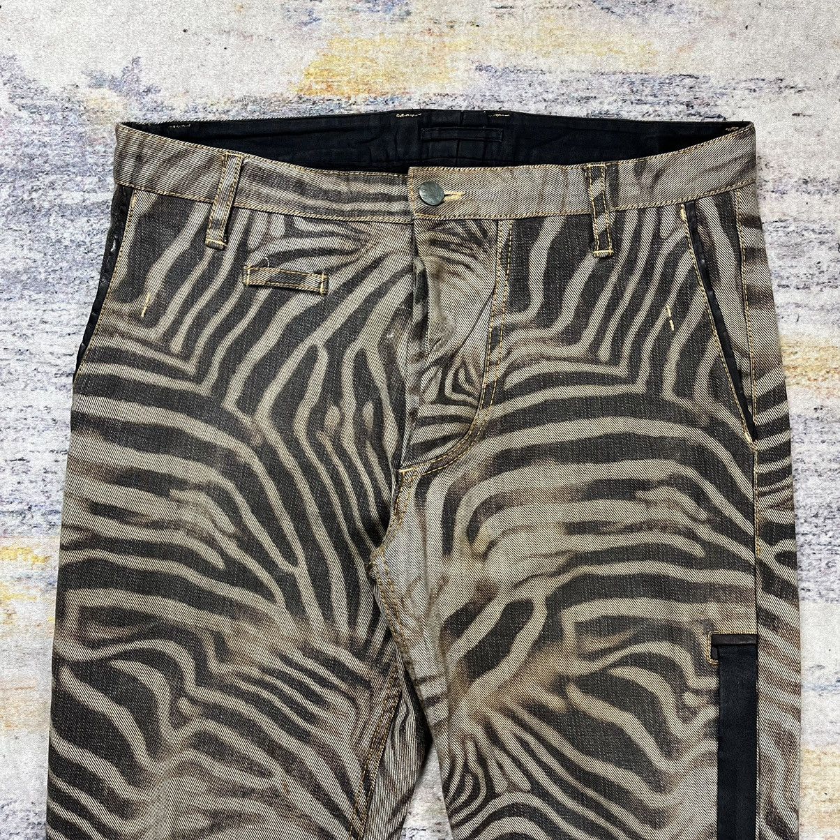 Hysteric Glamour × Tom Rebl Tom Rebl Zebra print denim pants Size US 33 - 17 Thumbnail