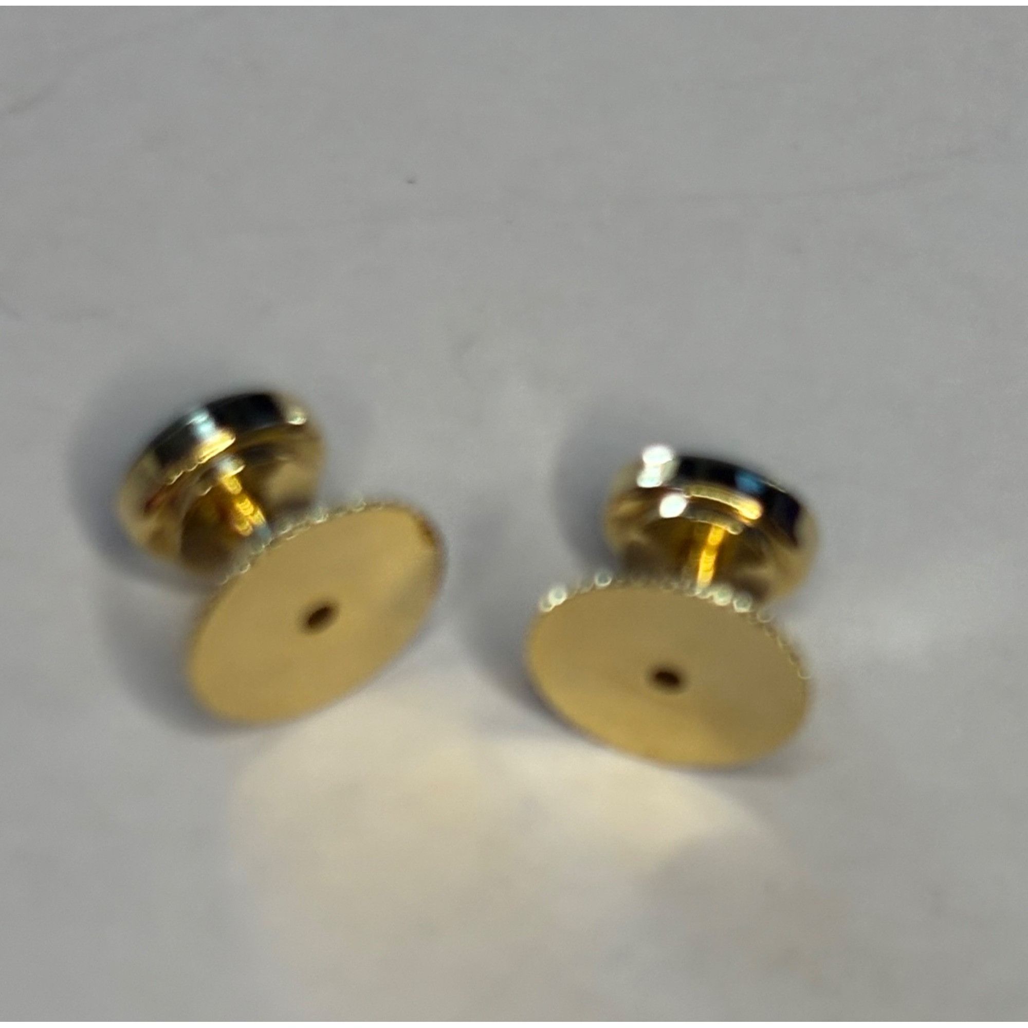 Other Gold & Black Onyx Button Style Cufflinks In Gift Box Size 28 - 2 Thumbnail