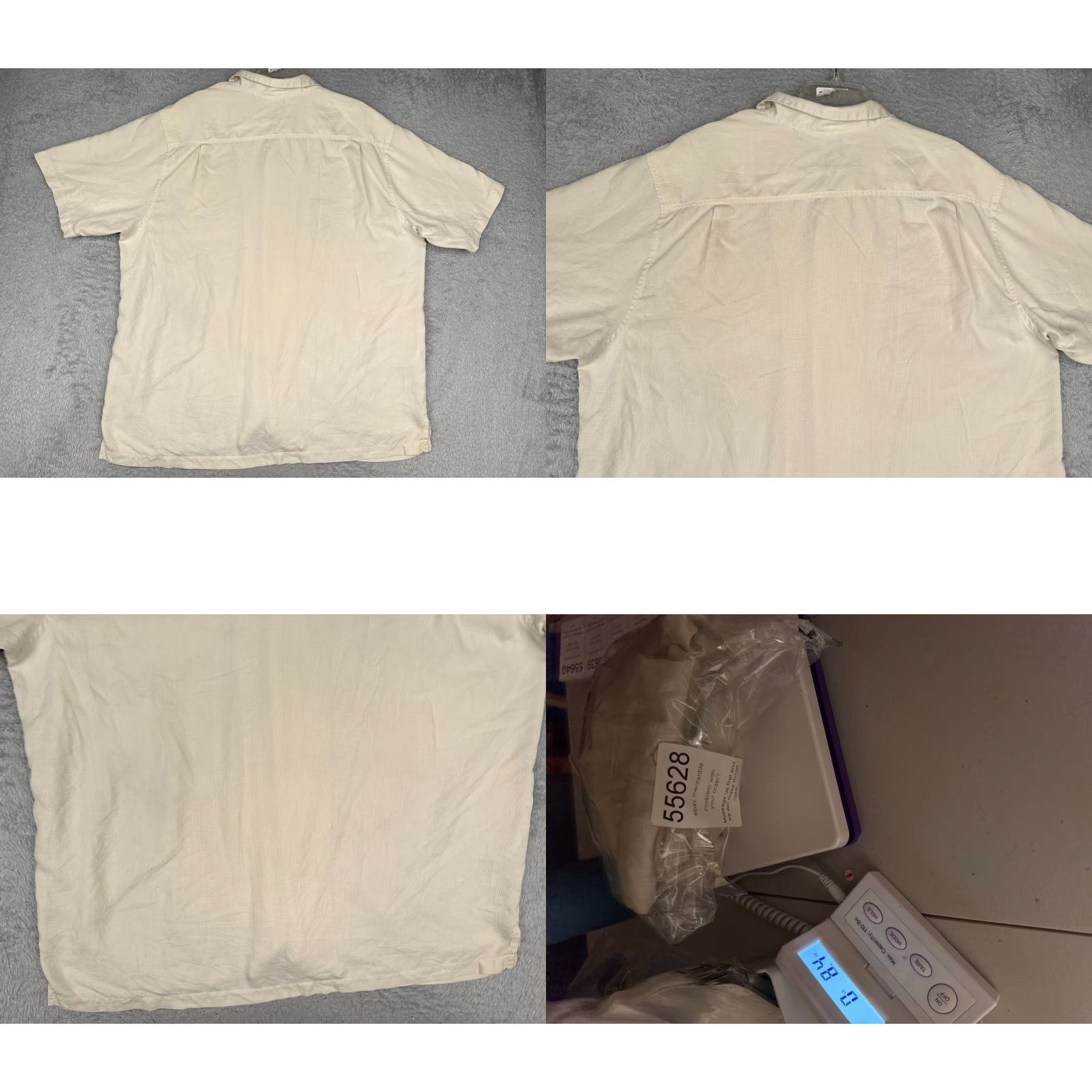 Tommy Bahama Tommy Bahama Shirt Men 2XL Ivory Silk Button-Up Hawaiian Aloha Beach Resort Casual Mens Size US XXL / EU 58 / 5 - 9 Thumbnail