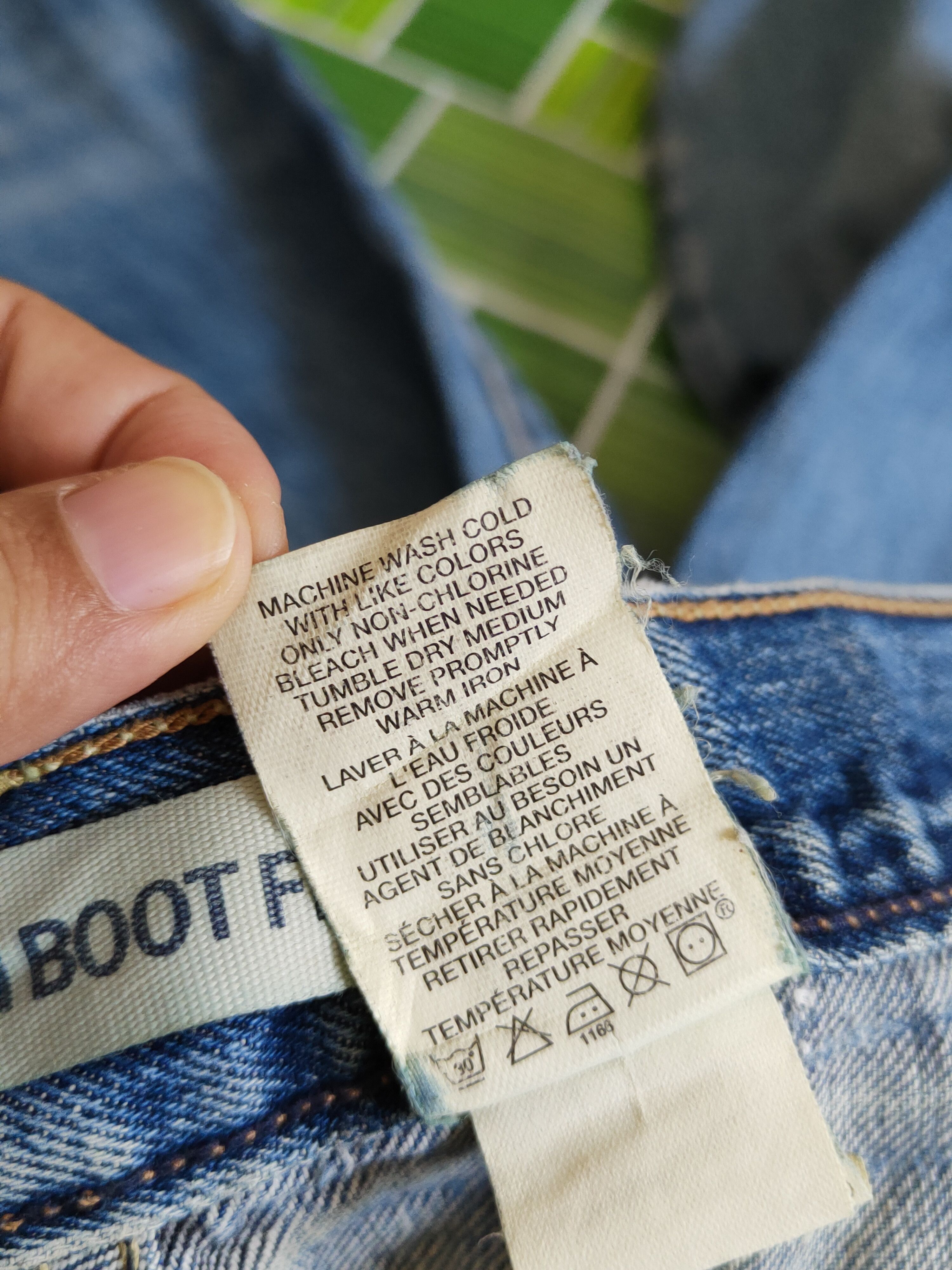 Gap Gap Blue slim boot fit Faded Distressed jeans Denim #S1529 Size 30" / US 8 / IT 44 - 15 Thumbnail