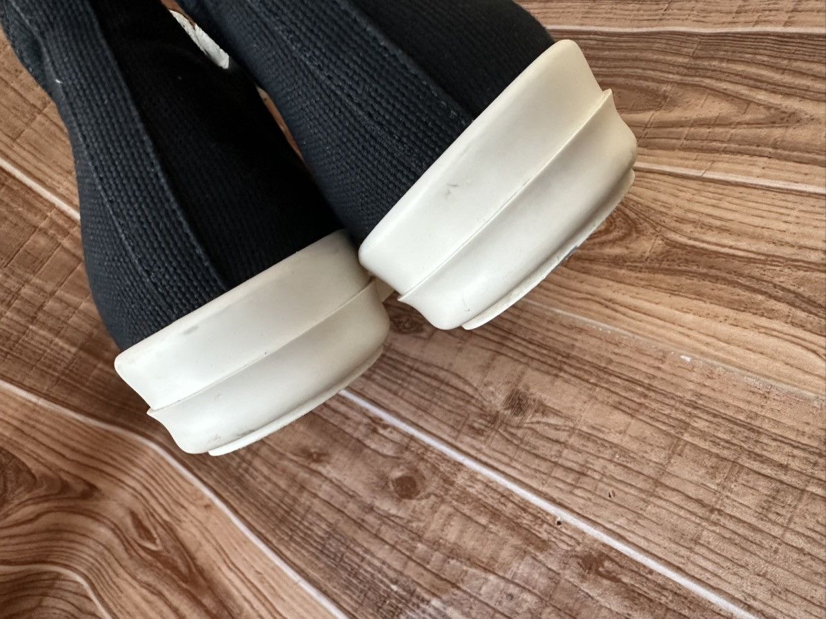 Rick Owens Drkshdw Rick Owens Hustler Wrapped Ramones Black Milk Lowtops Size US 8.5 / EU 41-42 - 22 Thumbnail