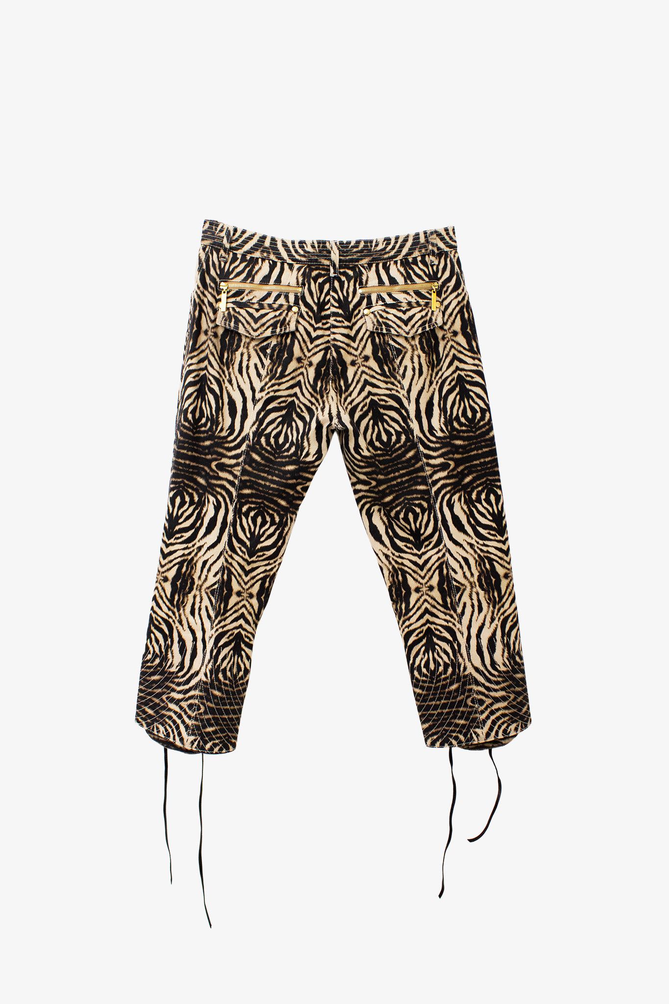 Roberto Cavalli Roberto Cavalli leopard print capri trousers Size 30" / US 8 / IT 44 - 2 Thumbnail