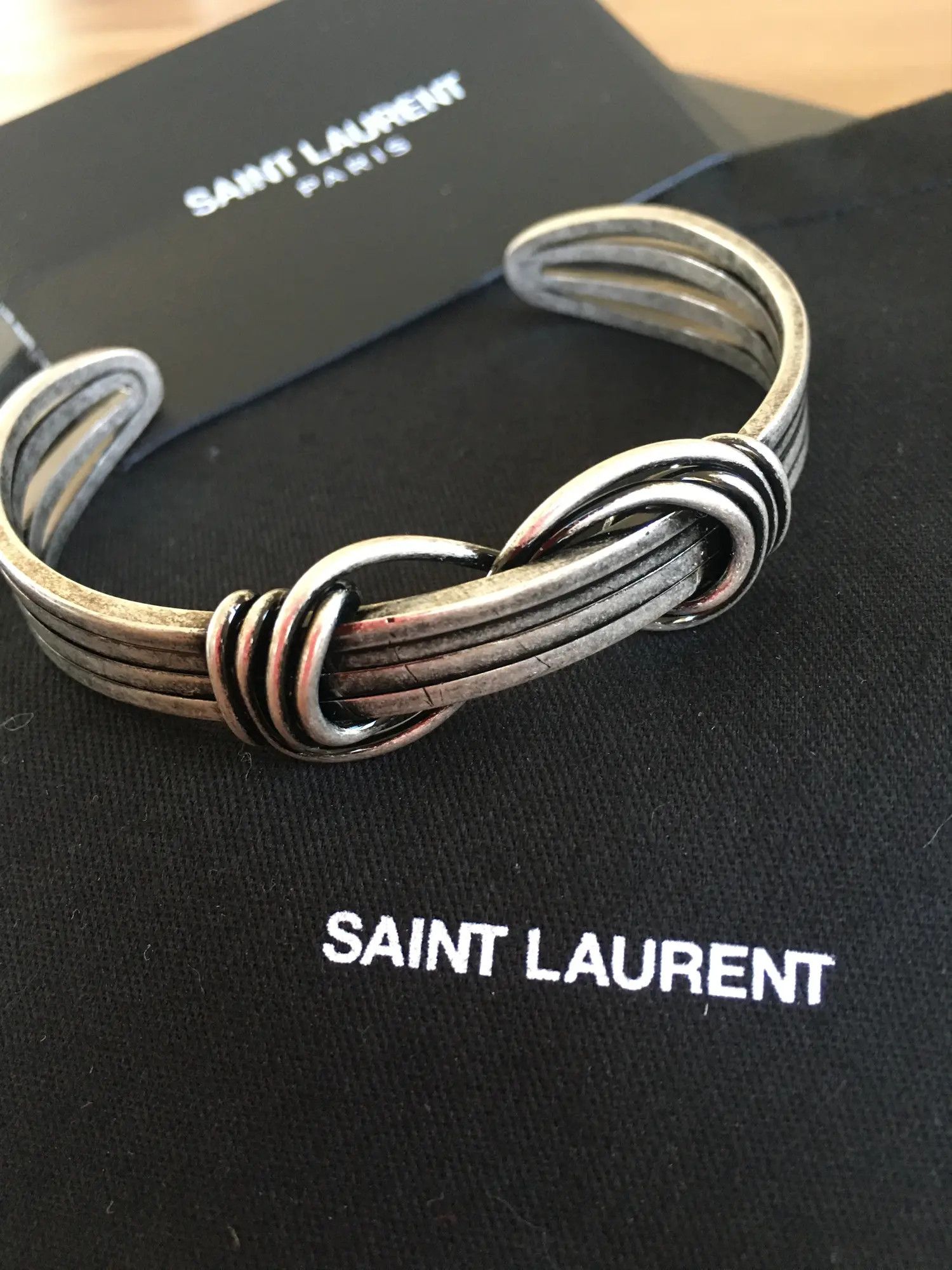 Saint Laurent Paris SS'18 Noeud Bracelet Size 28 - 1 Thumbnail
