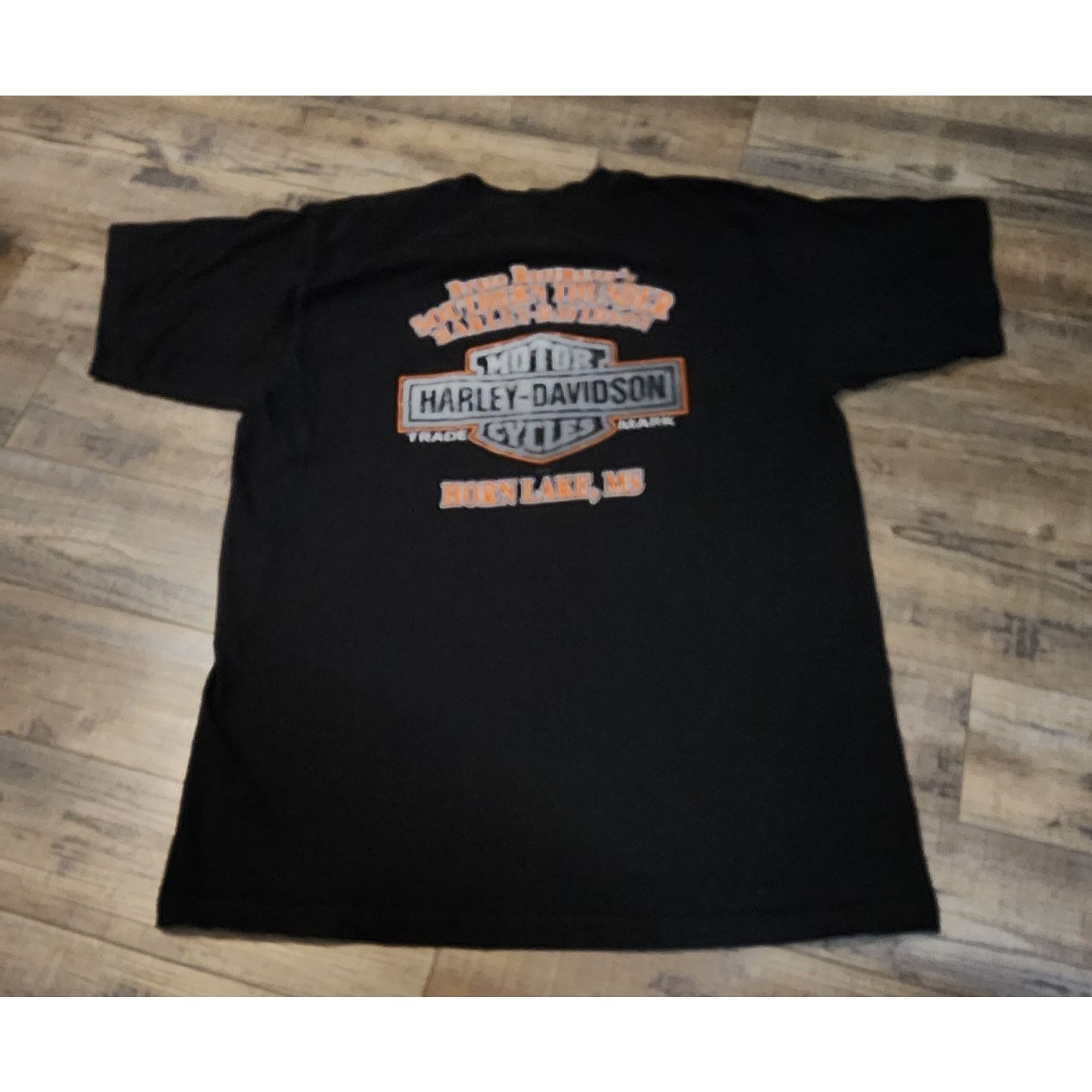 Harley Davidson Harley Davidson Black Tshirt Horne Lake MS Size XL. #2025 Size US XL / EU 56 / 4 - 1 Thumbnail