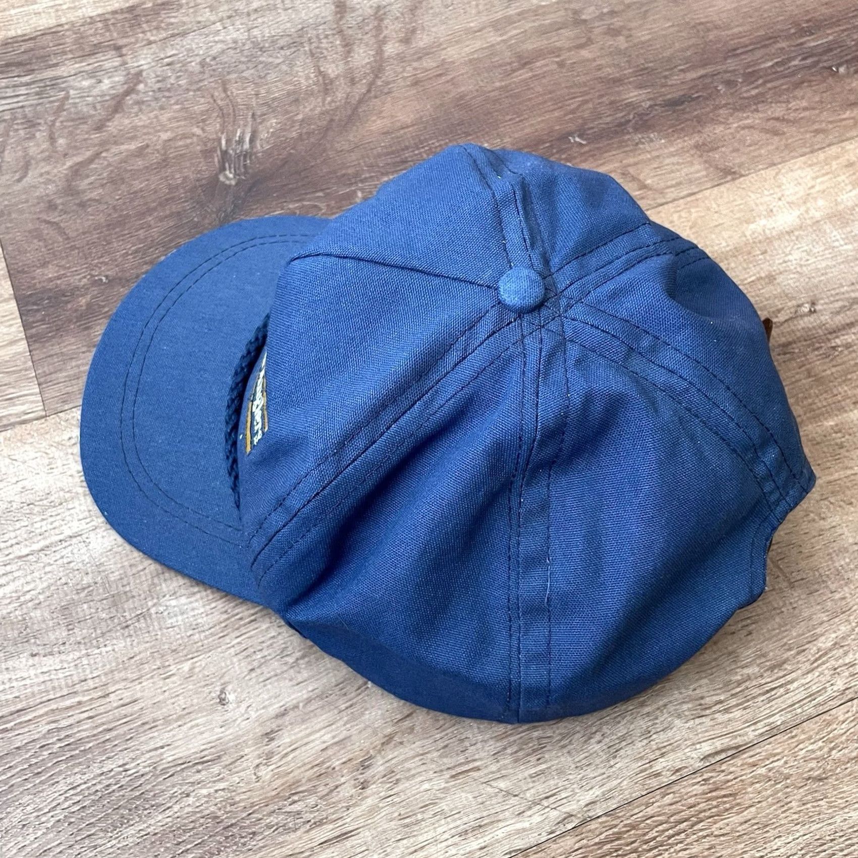 Imperial VINTAGE Imperial USA Adjustable Trucker Hat Blue One Size Mens USA Swift Big Sky Montana Size ONE SIZE - 7 Thumbnail