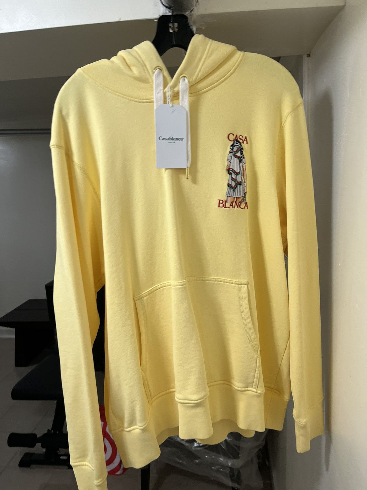 Casablanca Casablanca Yellow Embroidered Sweatshirt Tennis Girl XXL Size US XXL / EU 58 / 5 - 5 Thumbnail
