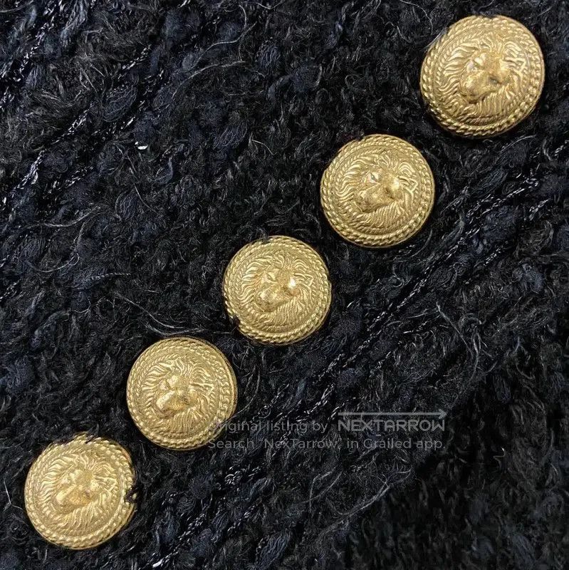 Balmain Balmain Women's Black Cotton Blazer, Size XS . Size XS / US 0-2 / IT 36-38 - 4 Thumbnail