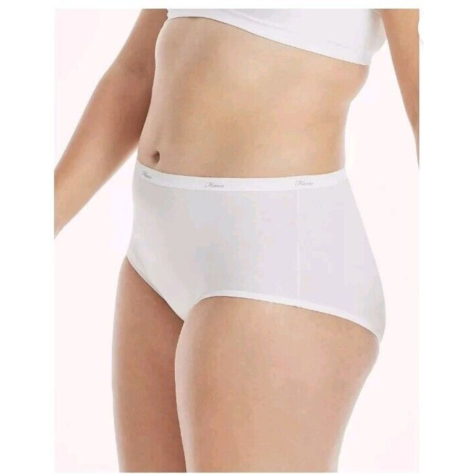 Hanes Hanes Women's 10-Pack Cotton Briefs Panties Size 8/XL White Size ONE SIZE - 3 Thumbnail