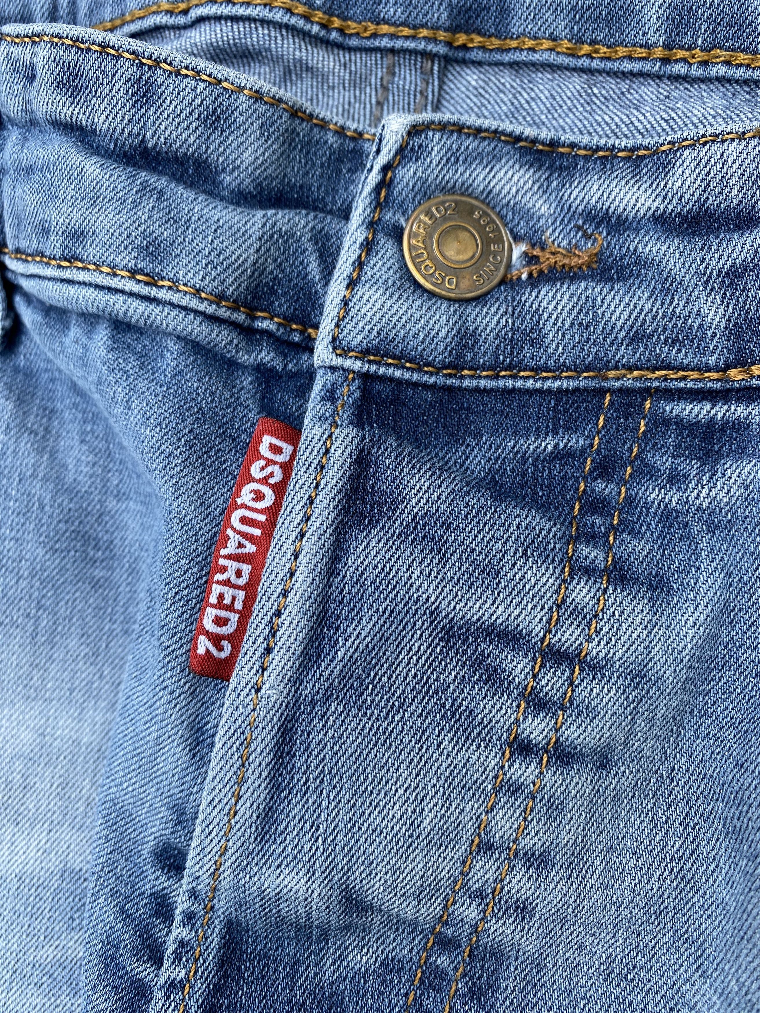 Dsquared2 × Vintage Vintage Squared Distressed Skinny Jeans Size US 34 / EU 50 - 8 Thumbnail