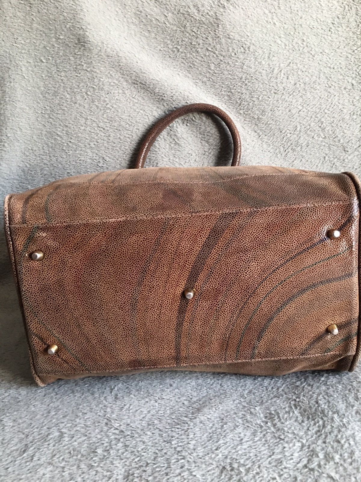 Paul Smith Paul Smith Swirl Design Leather Shoulder Tote Bag Size ONE SIZE - 9 Thumbnail