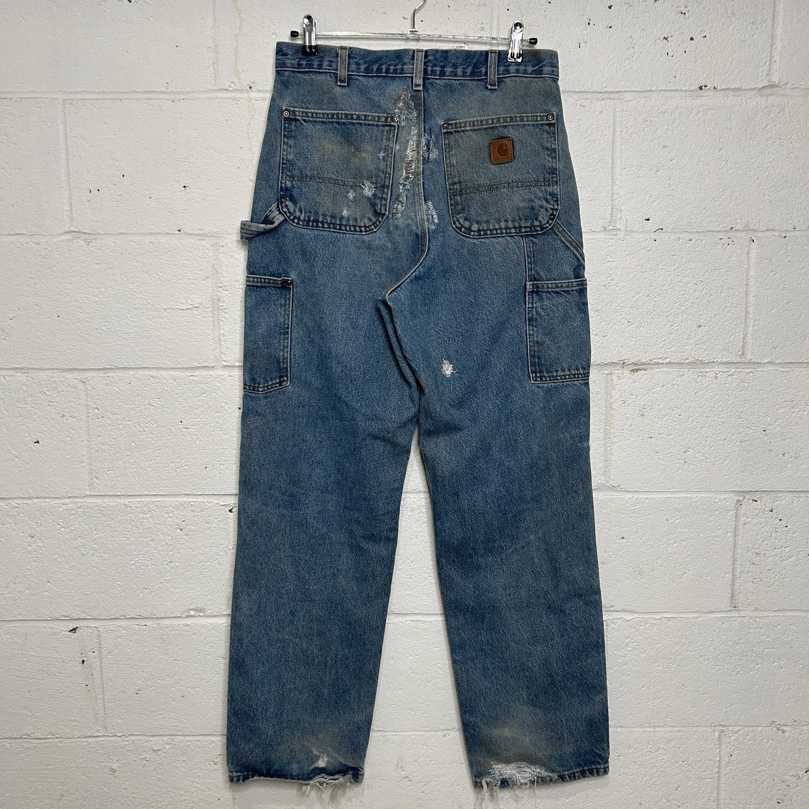 Carhartt Vintage Carhartt Logger Denim DoubleKnee Pants “Darkstone” Size US 32 / EU 48 - 2 Thumbnail