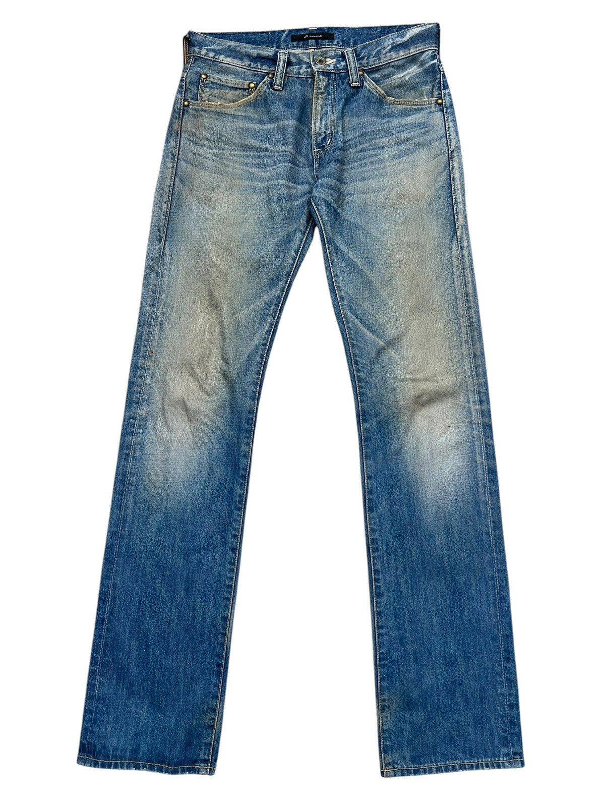 Johnbull John Bull Japan Mudwash Distressed Denim Jeans 30x33 Size US 30 / EU 46 - 2 Thumbnail