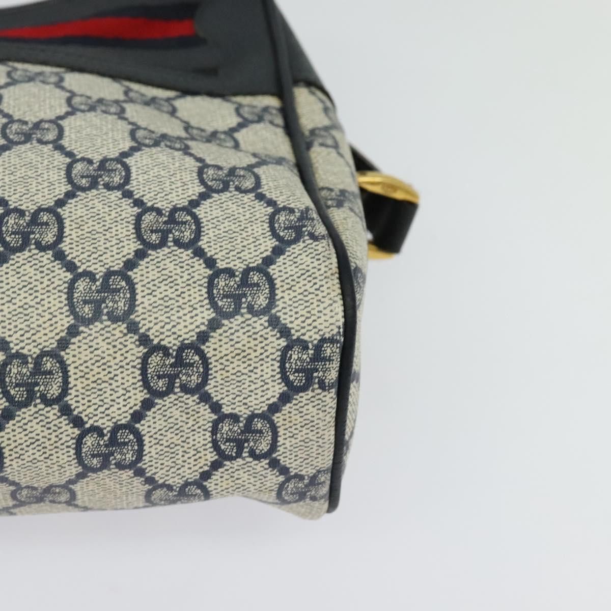 Gucci GUCCI GG Supreme Sherry Line Shoulder Bag Pvc Navy Gold 001 Size ONE SIZE - 11 Thumbnail