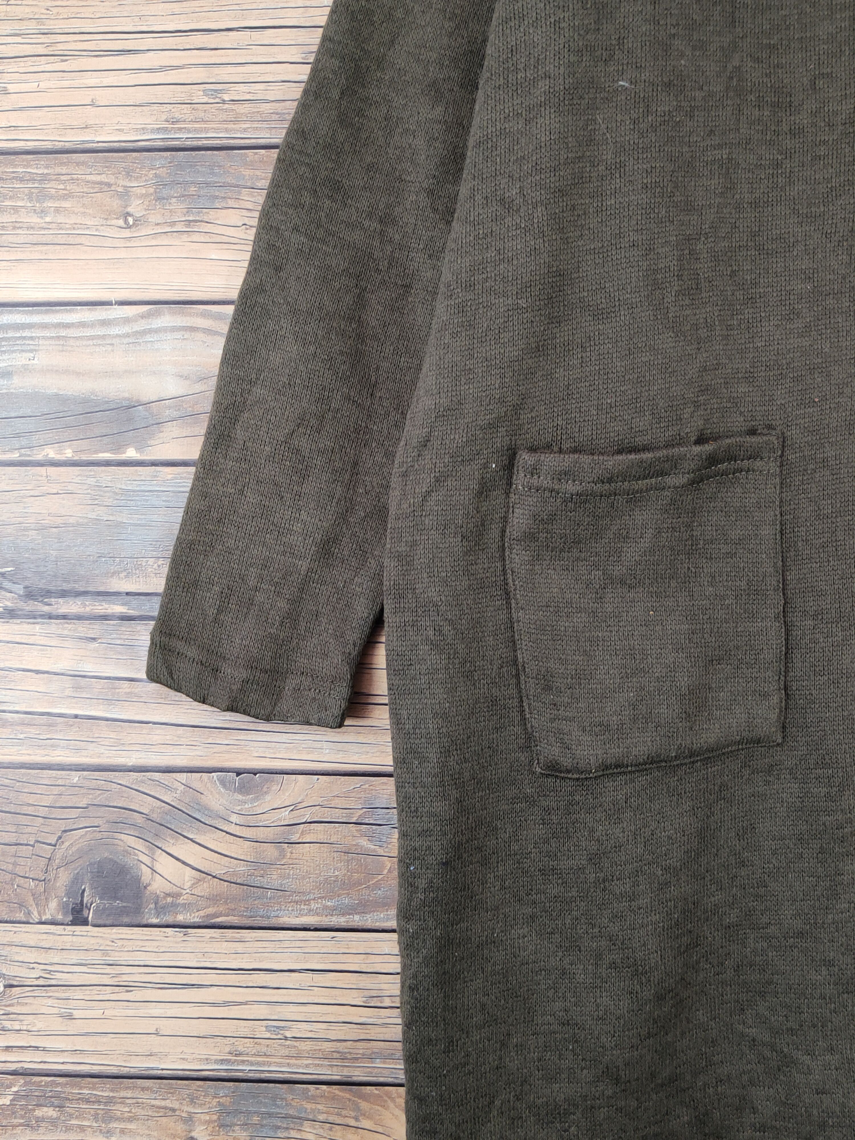 Homespun Knitwear × Japanese Brand Designer 🔥Citrine Chakra Olive Knitwear Hoodie Cardigan Size M / US 6-8 / IT 42-44 - 4 Thumbnail