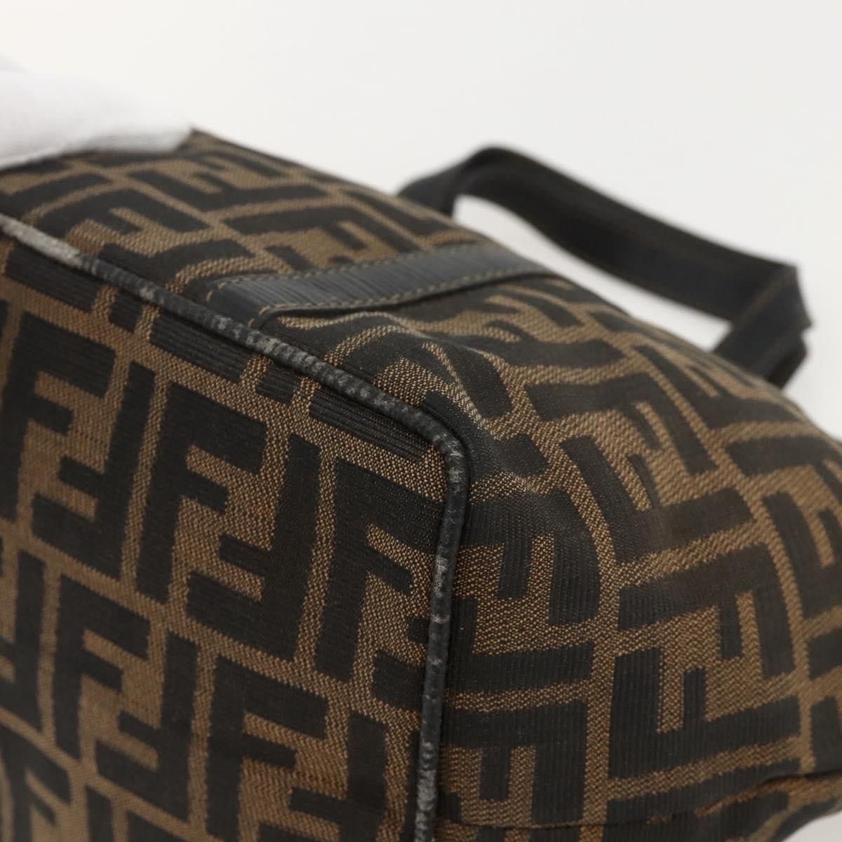 Fendi FENDI Zucca Canvas Hand Bag Brown Black Auth 175625 - Size ONE SIZE - 15 Thumbnail