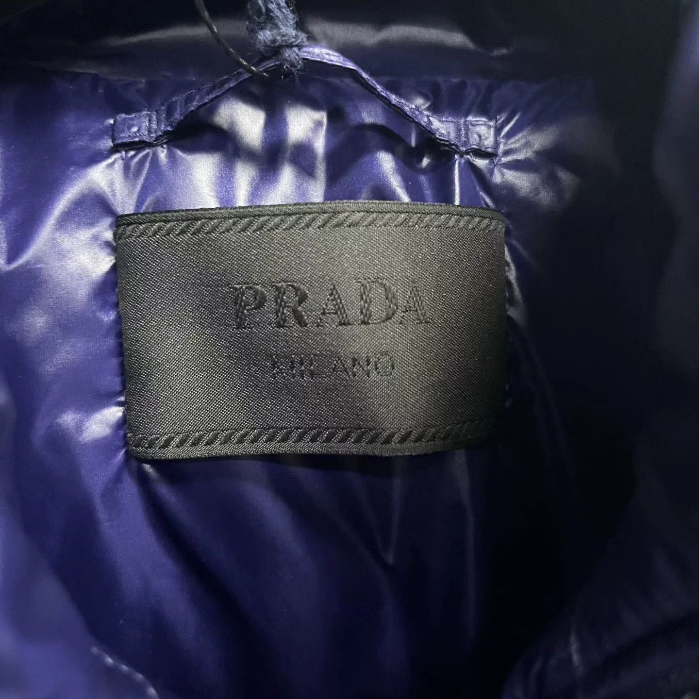 Prada Prada Blue Quilted Stand Collar Jacket Size US M / EU 48-50 / 2 - 2 Thumbnail