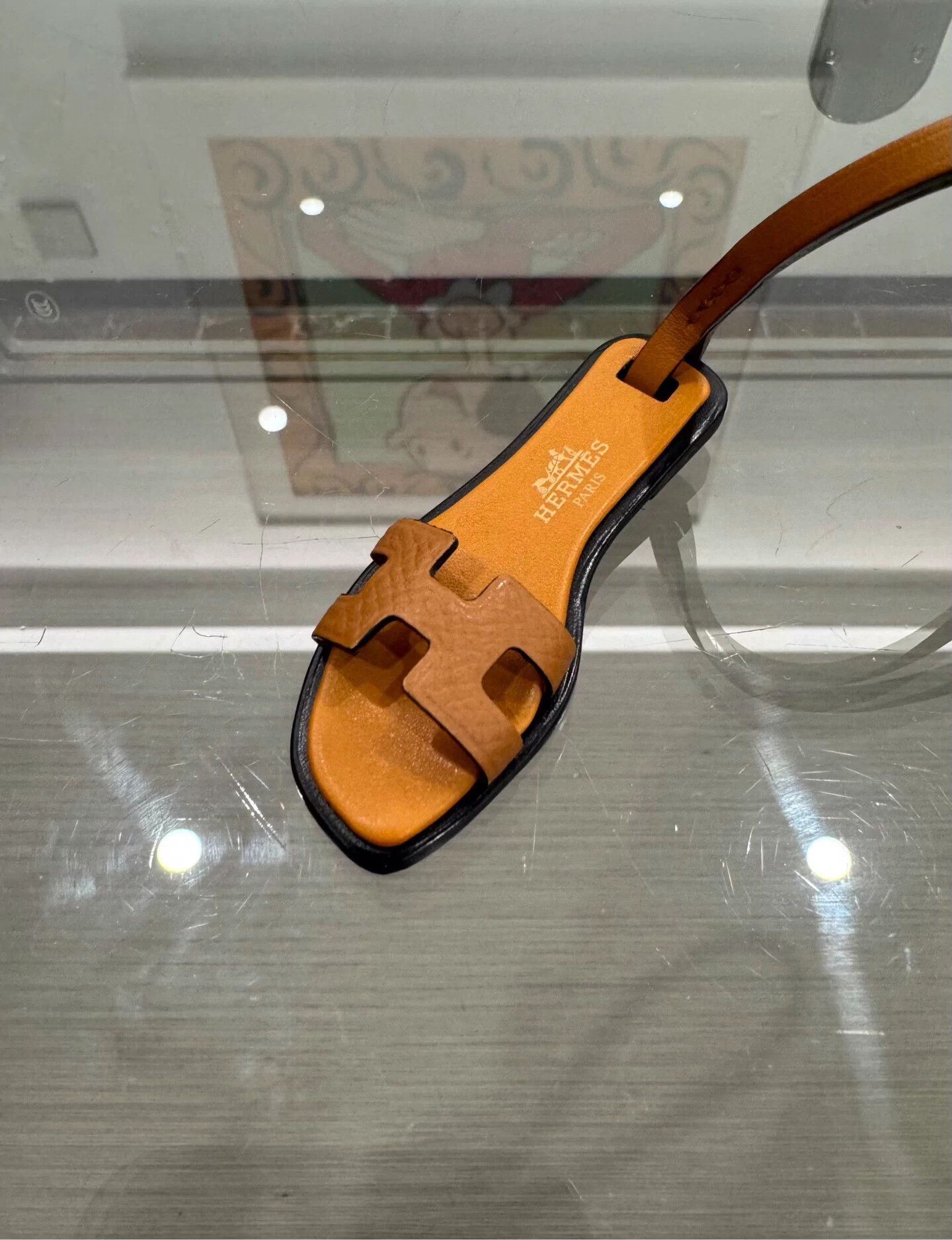 Hermes Hermes Oran Nano Brown Slipper Charm New Boxed Size ONE SIZE - 4 Thumbnail