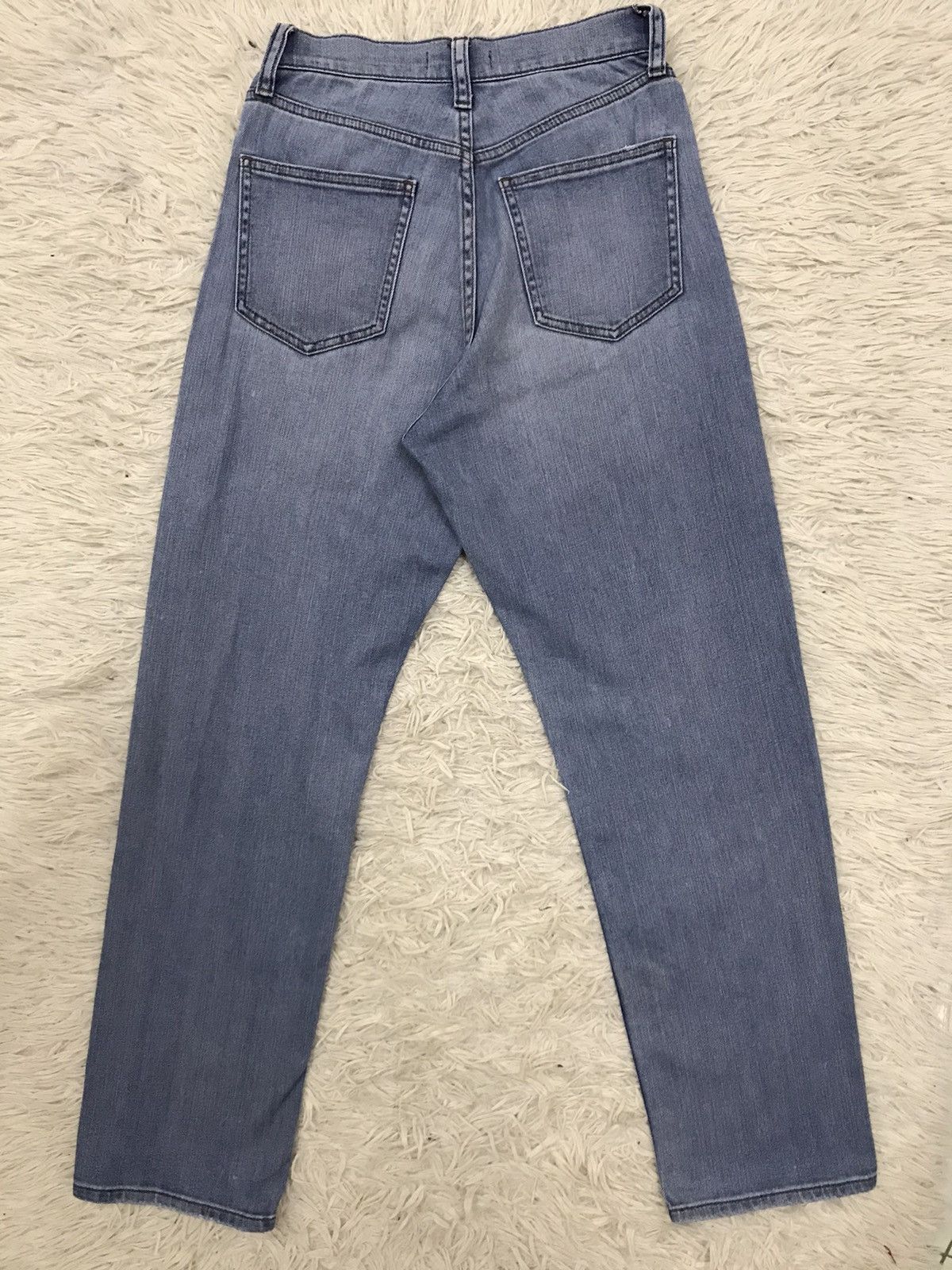 Japanese Brand Uniqlo Fabric by Kaihara Slim Fit Distressed Jeans Size 24" / US 00 / IT 34 - 2 Thumbnail