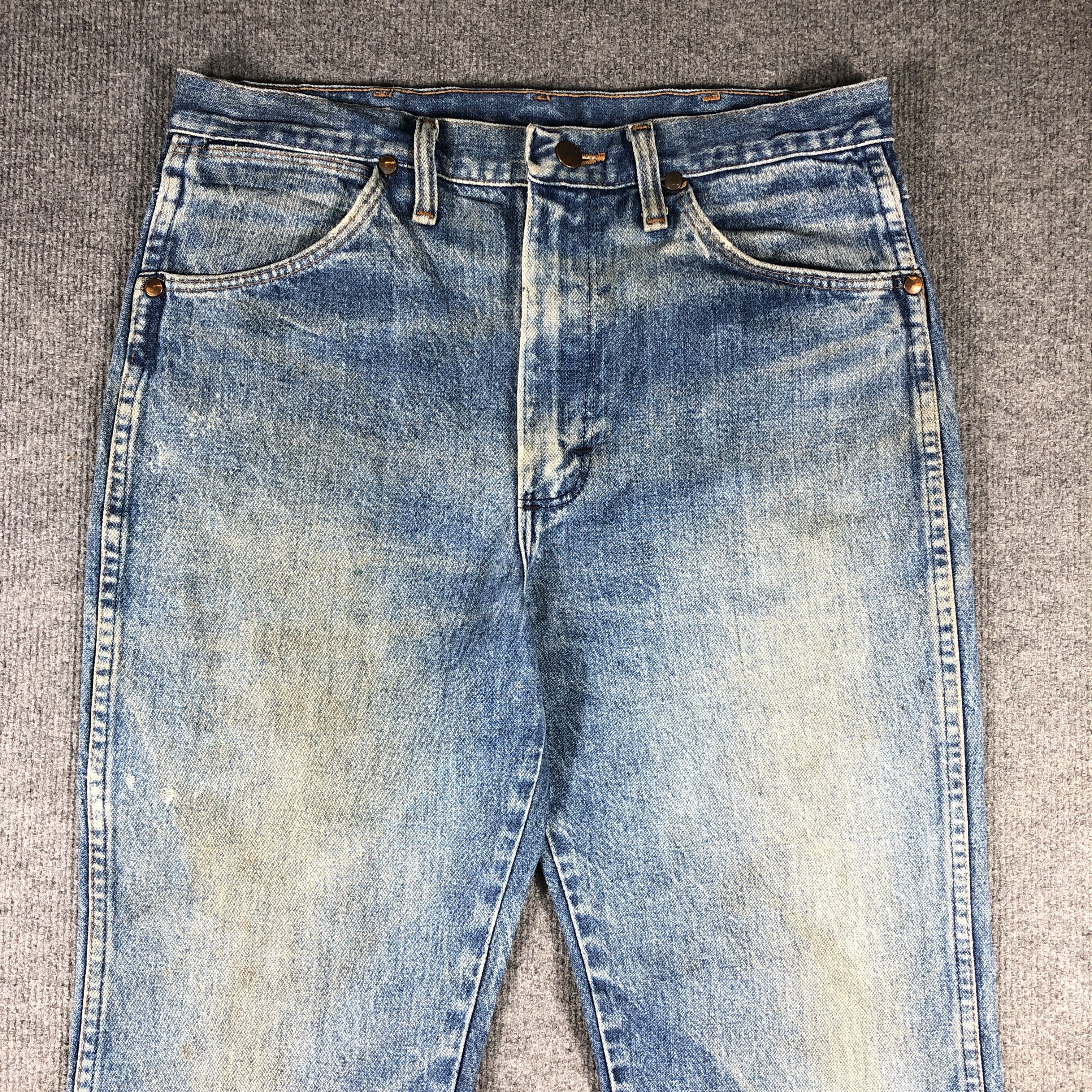Vintage × Wrangler Vintage Wrangler Light Blue Wash Jeans L666 Size US 32 / EU 48 - 2 Thumbnail