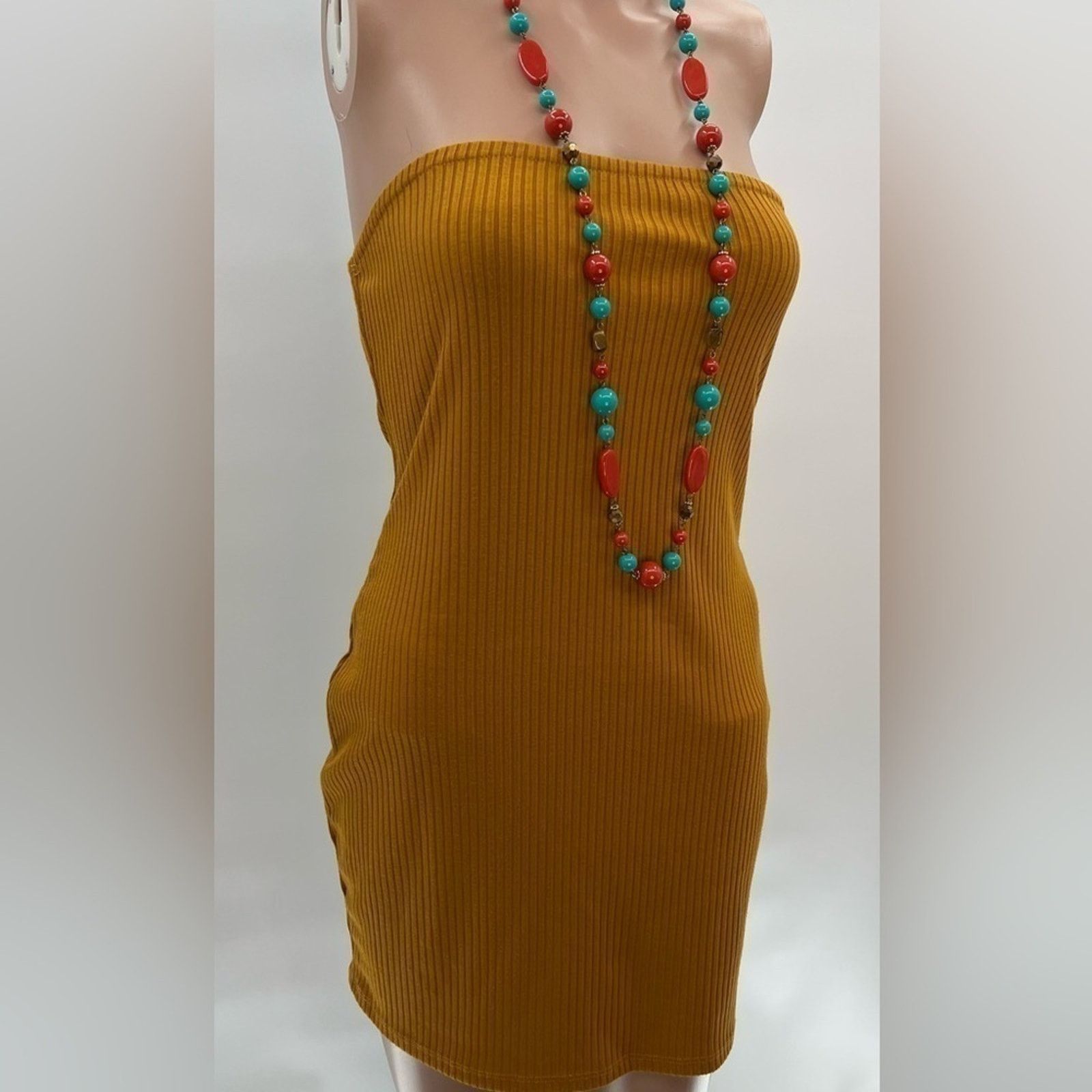 Urban Outfitters Urban Outfitters Women's Yellow and Orange Dress Size M Size M / US 6-8 / IT 42-44 - 3 Thumbnail