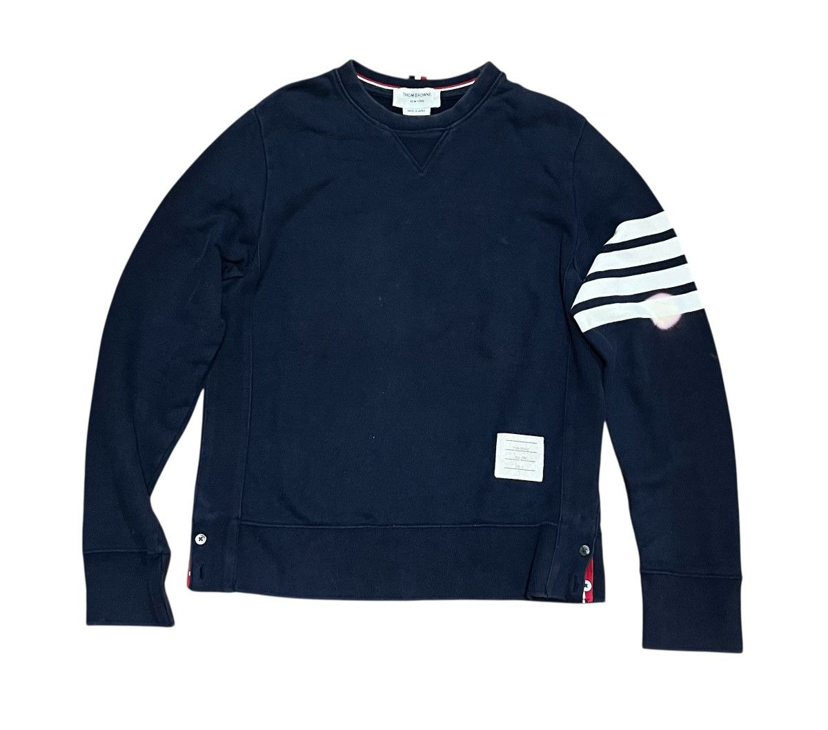 Thom Browne Thom browne 4 bars navy sweatshirt Size US S / EU 44-46 / 1 - 1 Thumbnail