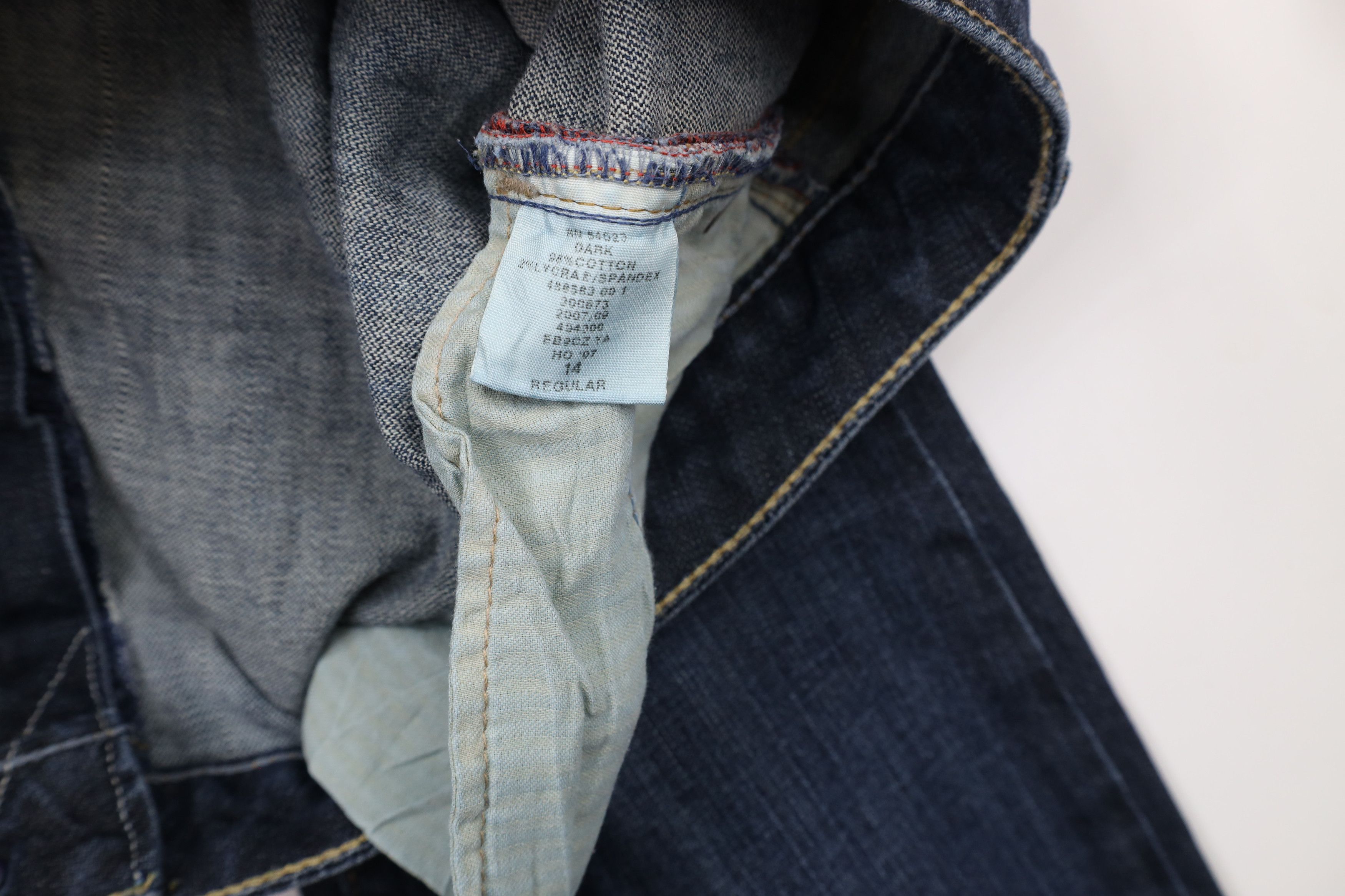 Gap × Vintage Vintage Y2K Gap Flared Wide Leg Denim Jeans Dark Indigo Size 36" / US 14 / IT 50 - 9 Thumbnail