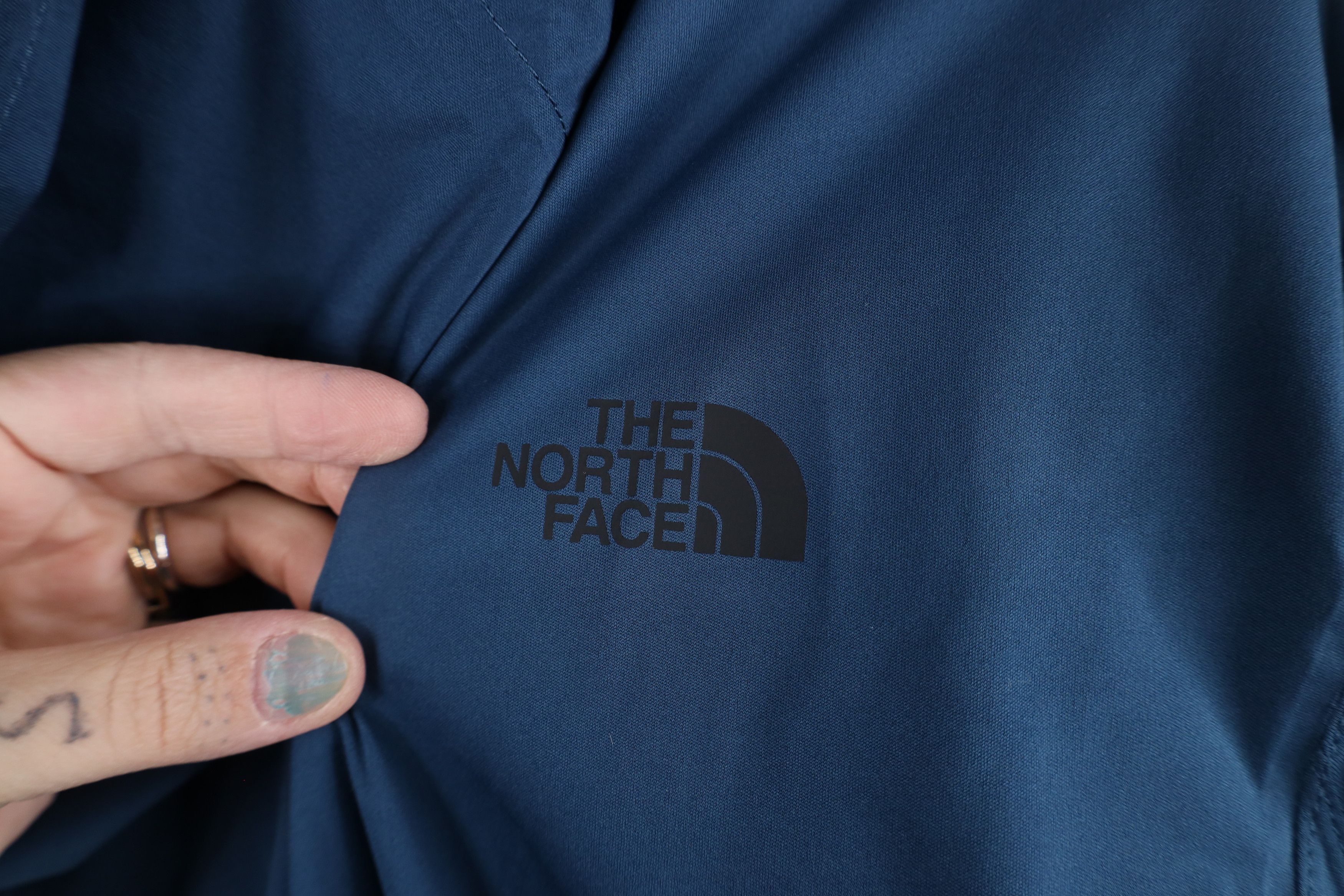 The North Face × Vintage The North Face DryVent Waterproof Hooded Rain Jacket Blue Size XXL / US 16-18 / IT 52-54 - 13 Thumbnail