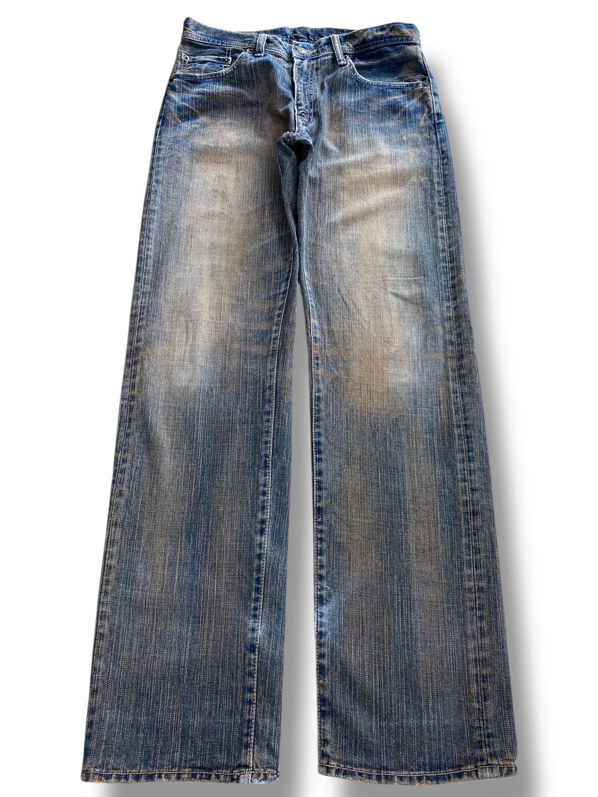 Japanese Brand Japanese Brand GLHEART Rusty Wash Loose Jeans Size US 31 - 1 Thumbnail