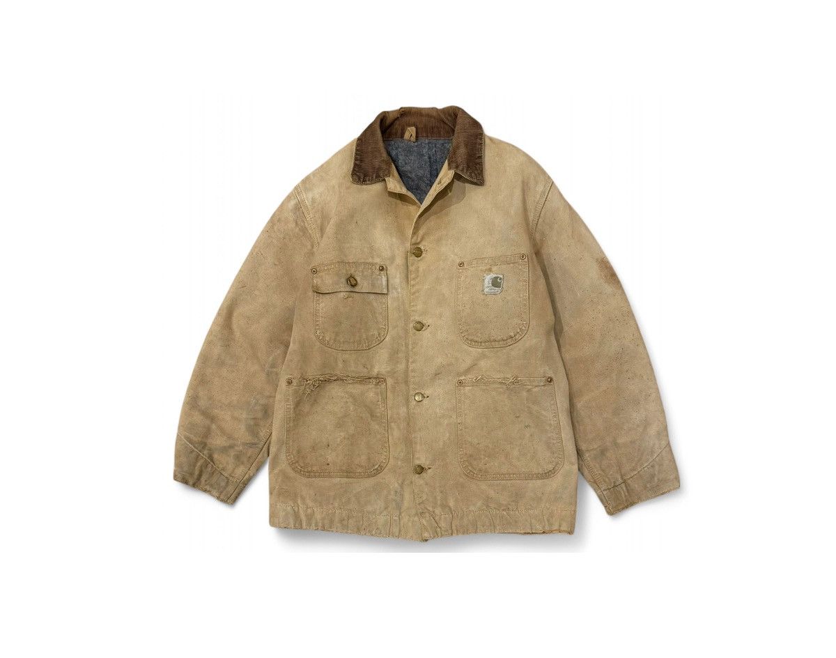 Carhartt Vintage 1960s Carhartt Michigan Chore Jacket – Made In USA 😍 Size US L / EU 52-54 / 3 - 2 Thumbnail