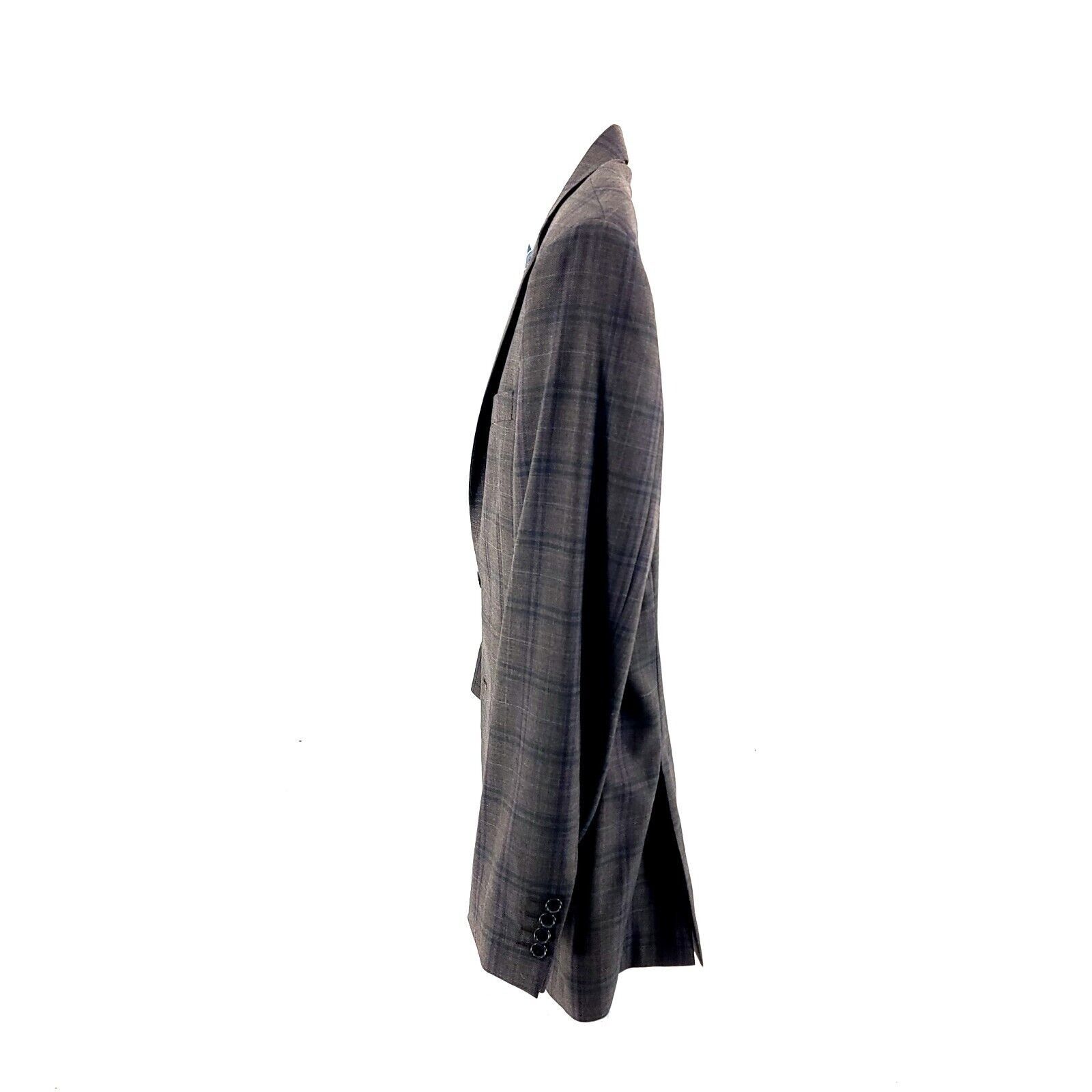 Ralph Lauren Ralph Lauren Wool Brown Sharkskin Purple Green Windowpane Sp Size 42L - 5 Thumbnail