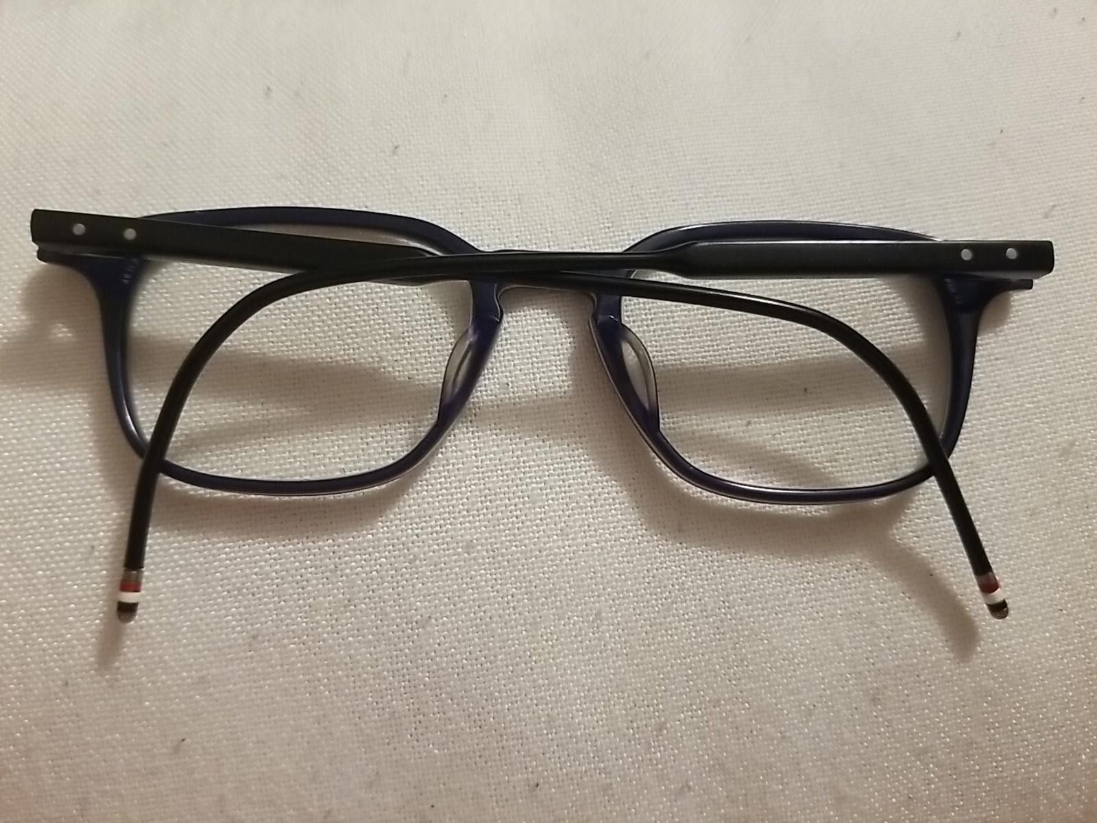 Thom Browne Thom Browne Eyeglass Frames Model TB 406 A Black 48 Japan Size ONE SIZE - 4 Thumbnail