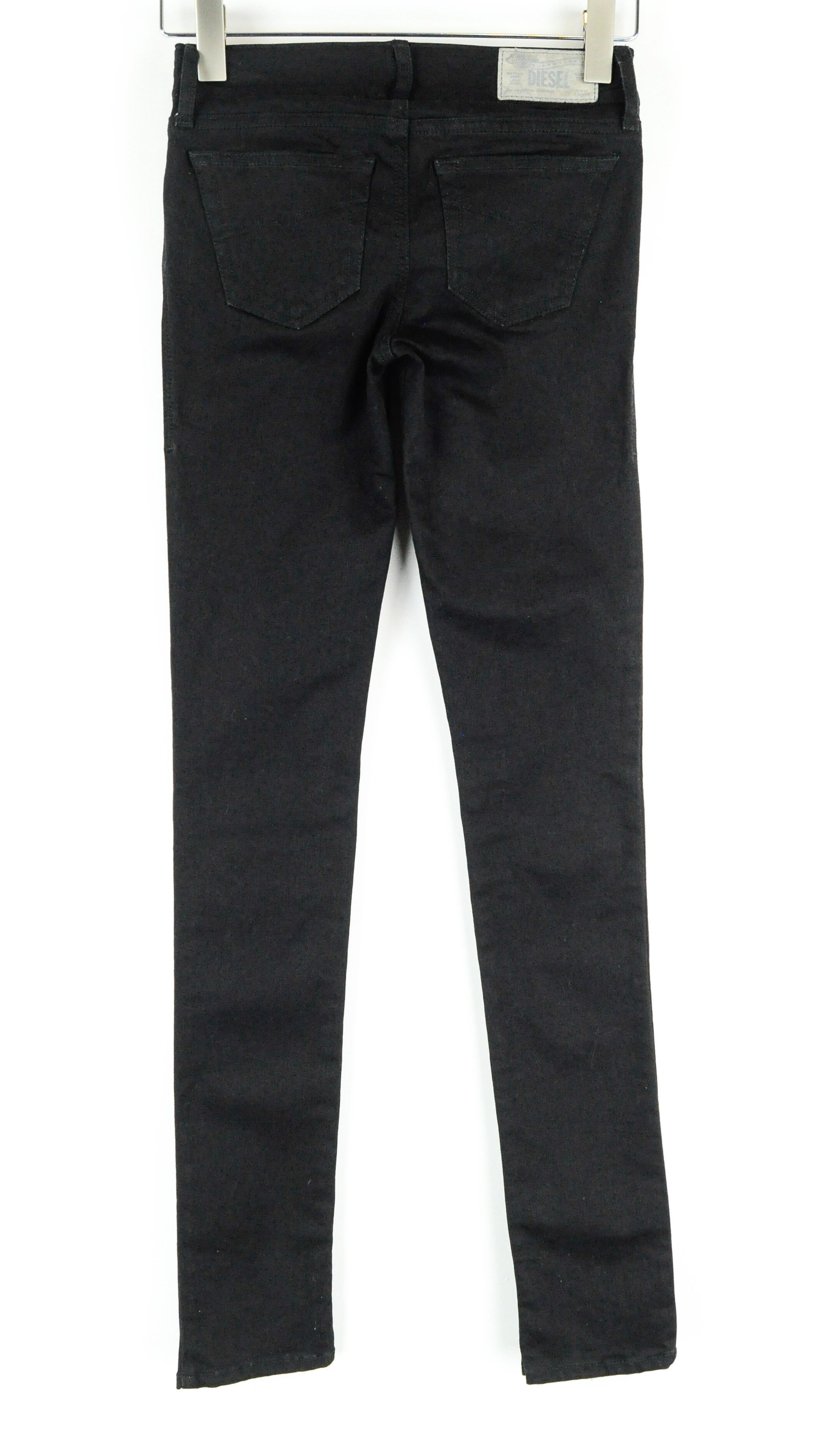 Diesel GROUPEE 0R84A W23/L32 Low Waist Slim Black Jeans 54996 Size 23" - 4 Thumbnail