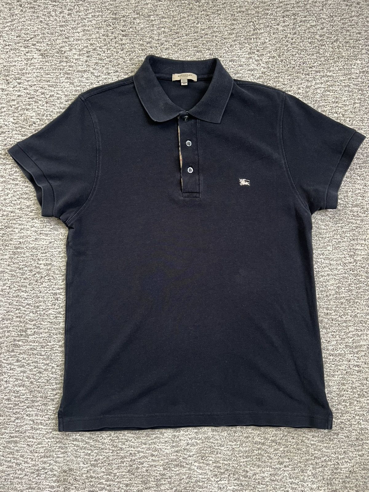 Burberry Burberry London Black Polo Shirt XL (Fits Like Medium) Size US XL / EU 56 / 4 - 1 Thumbnail