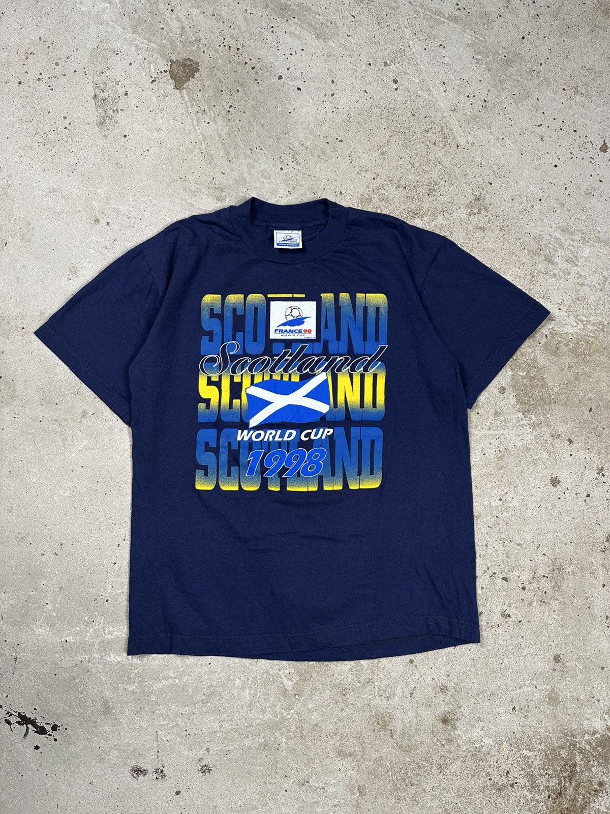 Vintage Vintage 1998 World Cup France Scotland Promo Tee T Shirt Size US M / EU 48-50 / 2 - 1 Thumbnail