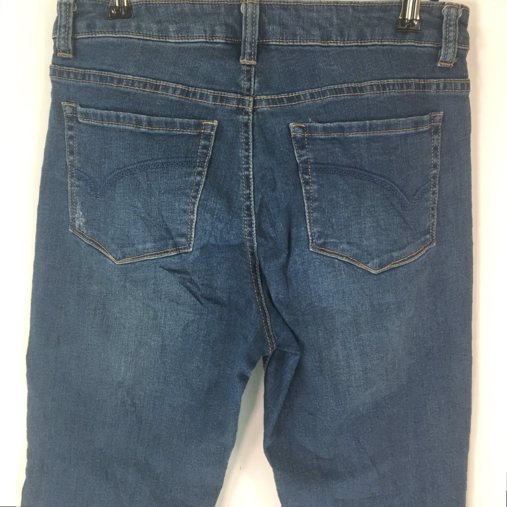 Denime FDJ Womens Cropped Blue Denim Jeans Size 4 Regular Straight Leg Size 27" / US 4 / IT 40 - 4 Thumbnail