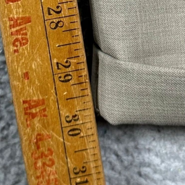 Doublet Axist Pants Mens 40X30 Tan Beige Double Pleated Cuffed Straight Leg Dress Pants Size US 40 / EU 56 - 7 Thumbnail