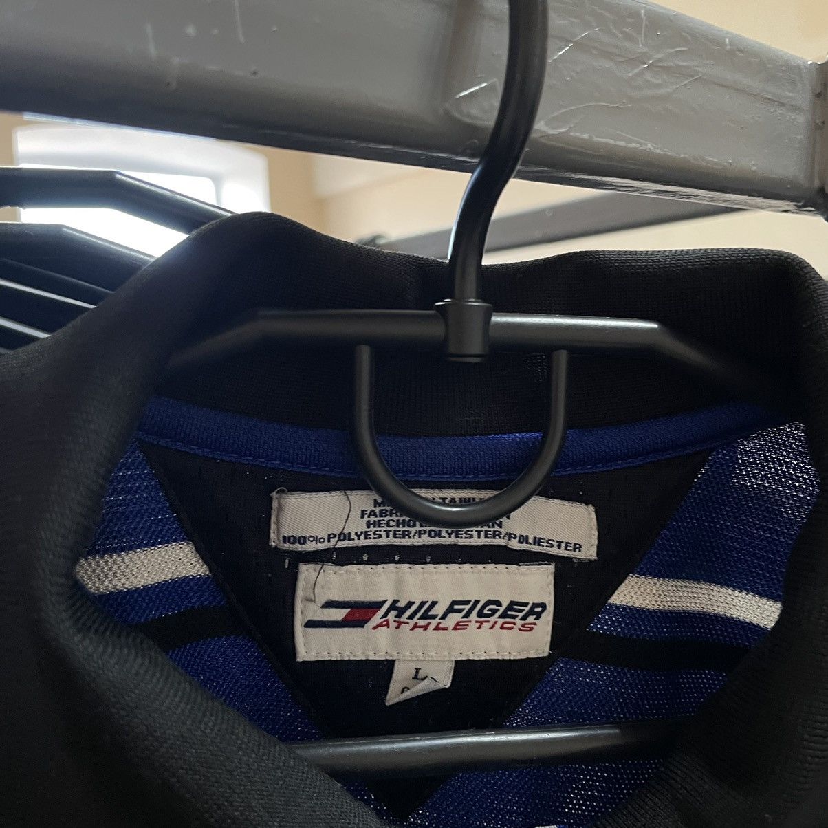 Tommy Hilfiger × Vintage VINTAGE TOMMY HILFIGER STRIPED LOGO RUGBY SHIRT POLO TEE Size US L / EU 52-54 / 3 - 5 Thumbnail