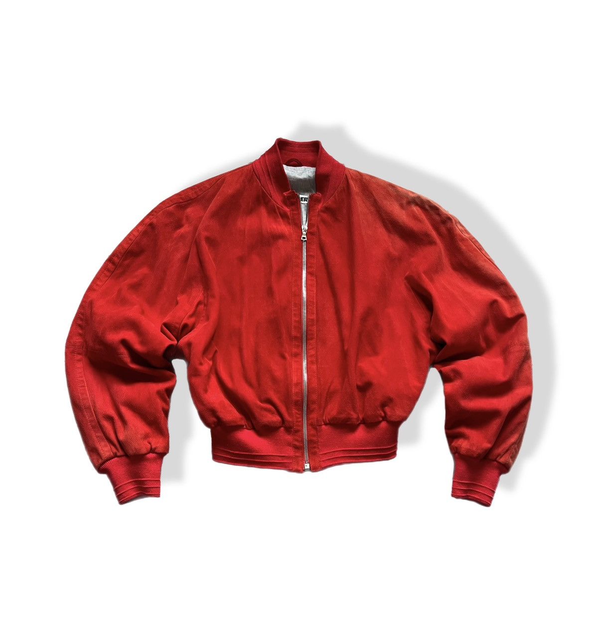 Jil Sander ARCHIVE Vintage Jil Sander Red Bomber Jacket 90s Designer Size M / US 6-8 / IT 42-44 - 1 Thumbnail