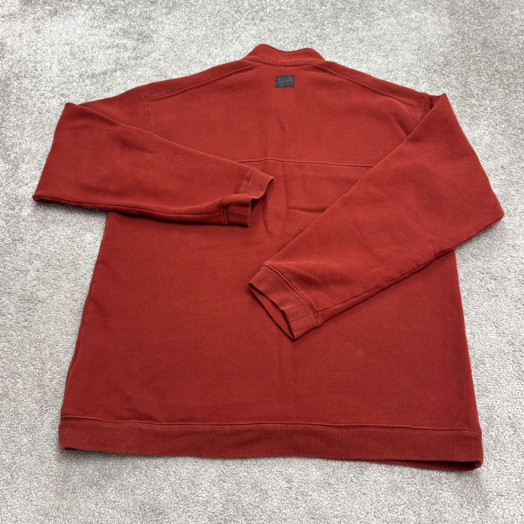 Rusty Columbia 1/4 Zip Pullover Sweatshirt Mens Large Rust Brown Fleece Outdoor Hiking Size US L / EU 52-54 / 3 - 2 Thumbnail